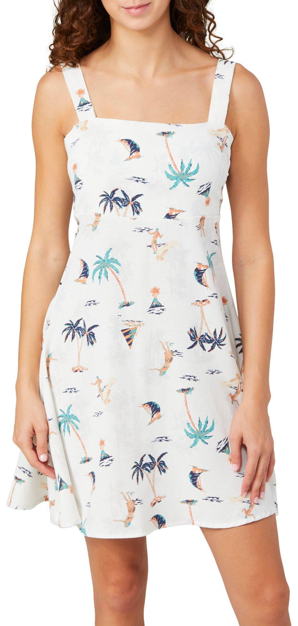 Women's Sleeveless Slub Tank Dress - Comfortable Casual Summer Dress