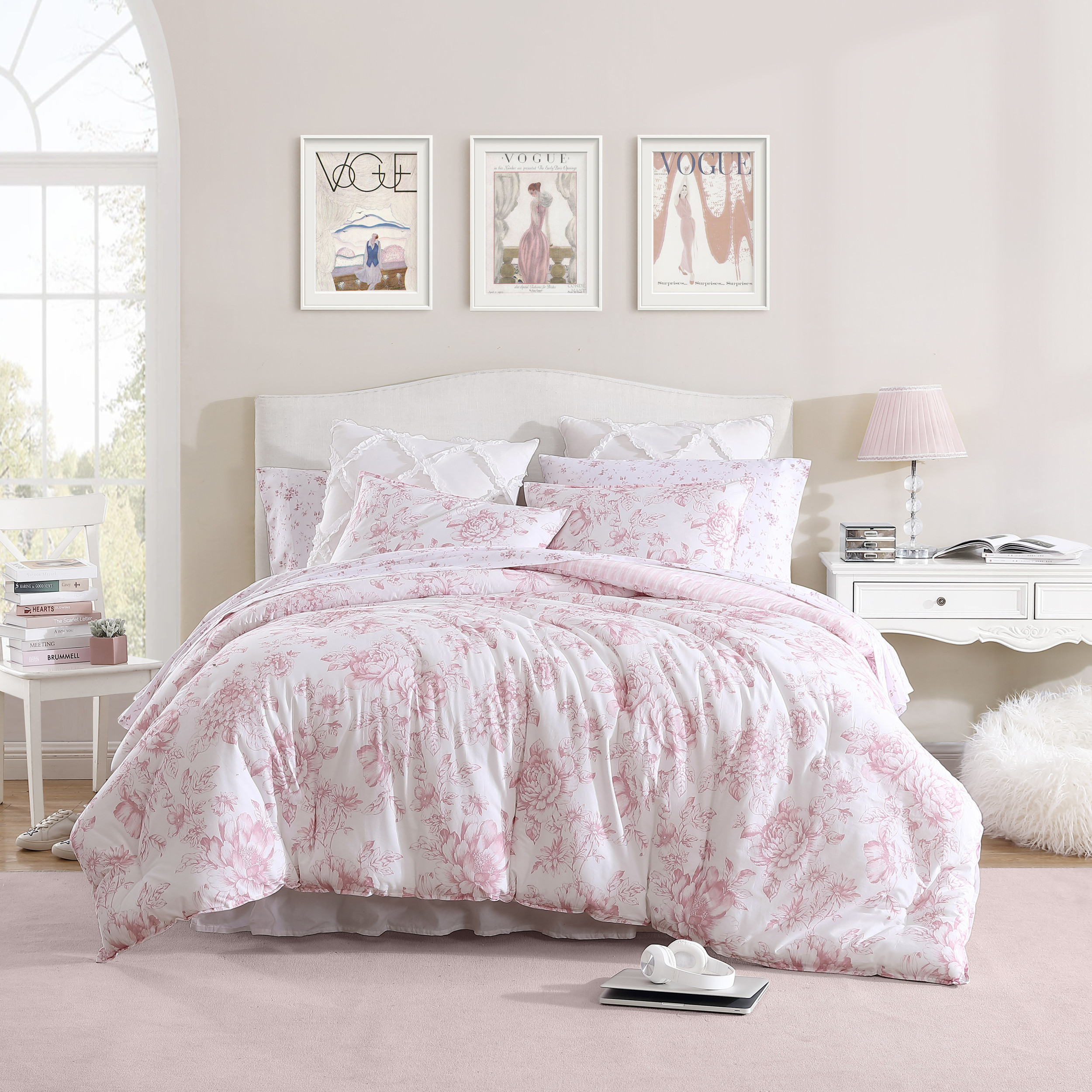 Buy Laura Ashley, Laura Ashley Delphine Comforter & Sham Set