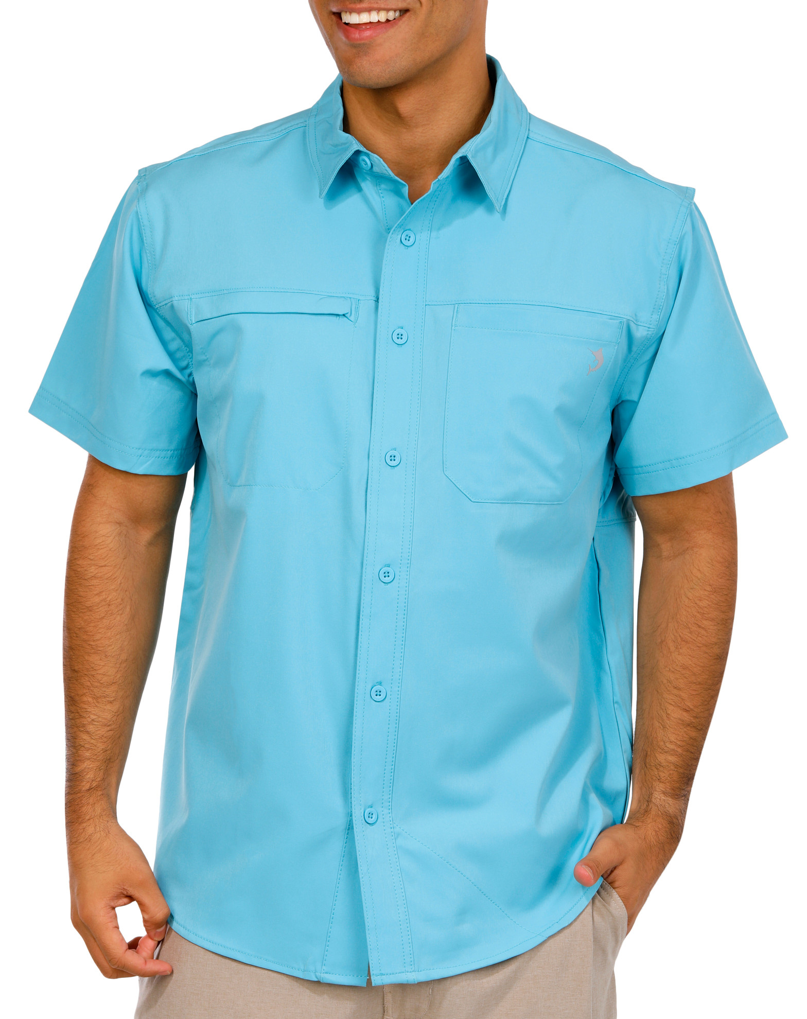 Buy REEL LEGENDS, Reel Legends Mens HEIQ Cooling Hybrid Short 