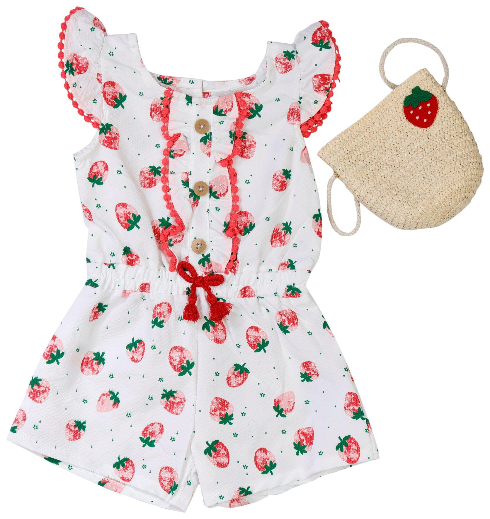 Rachel Zoe Toddler Girls pc Seersucker Romper Set Bealls Florida