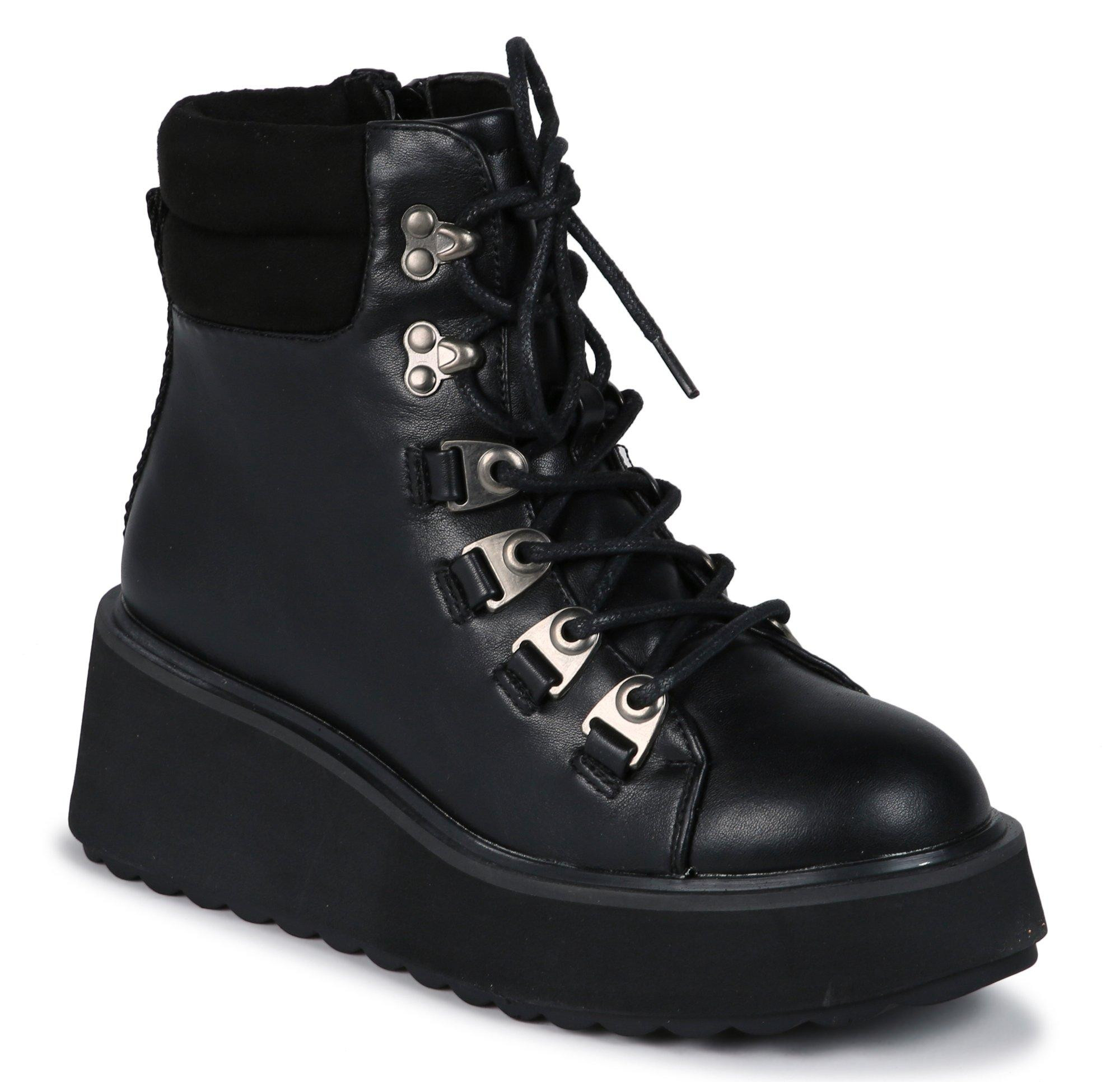 Women's Platform Hiker Wedge Midi Boots Bealls