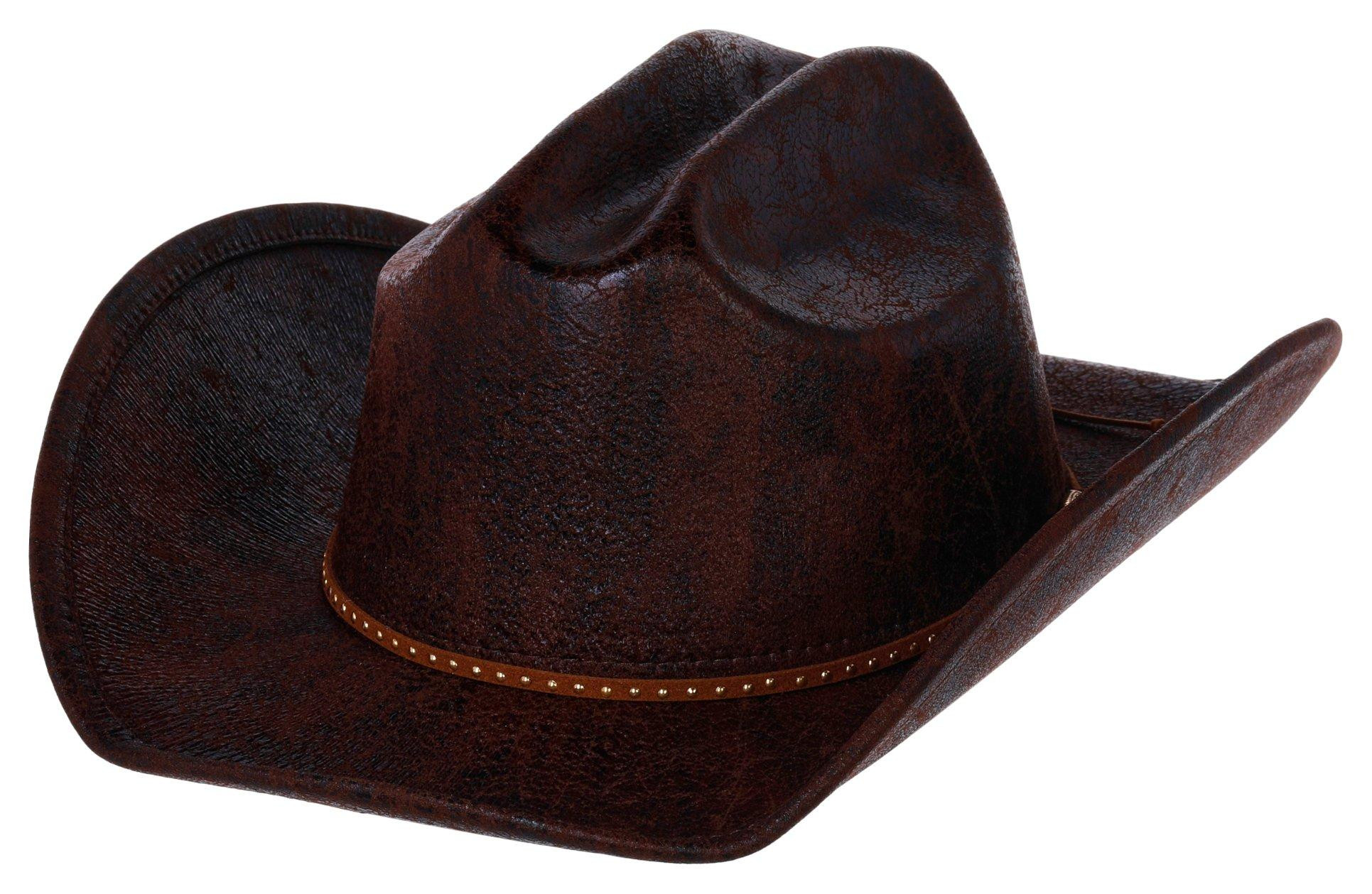 北原哲夫 私物　Vintage Leather Western Hat Buy TWIG & ARROW, Twig & Arrow Womens Distressed Cowboy Hat Online