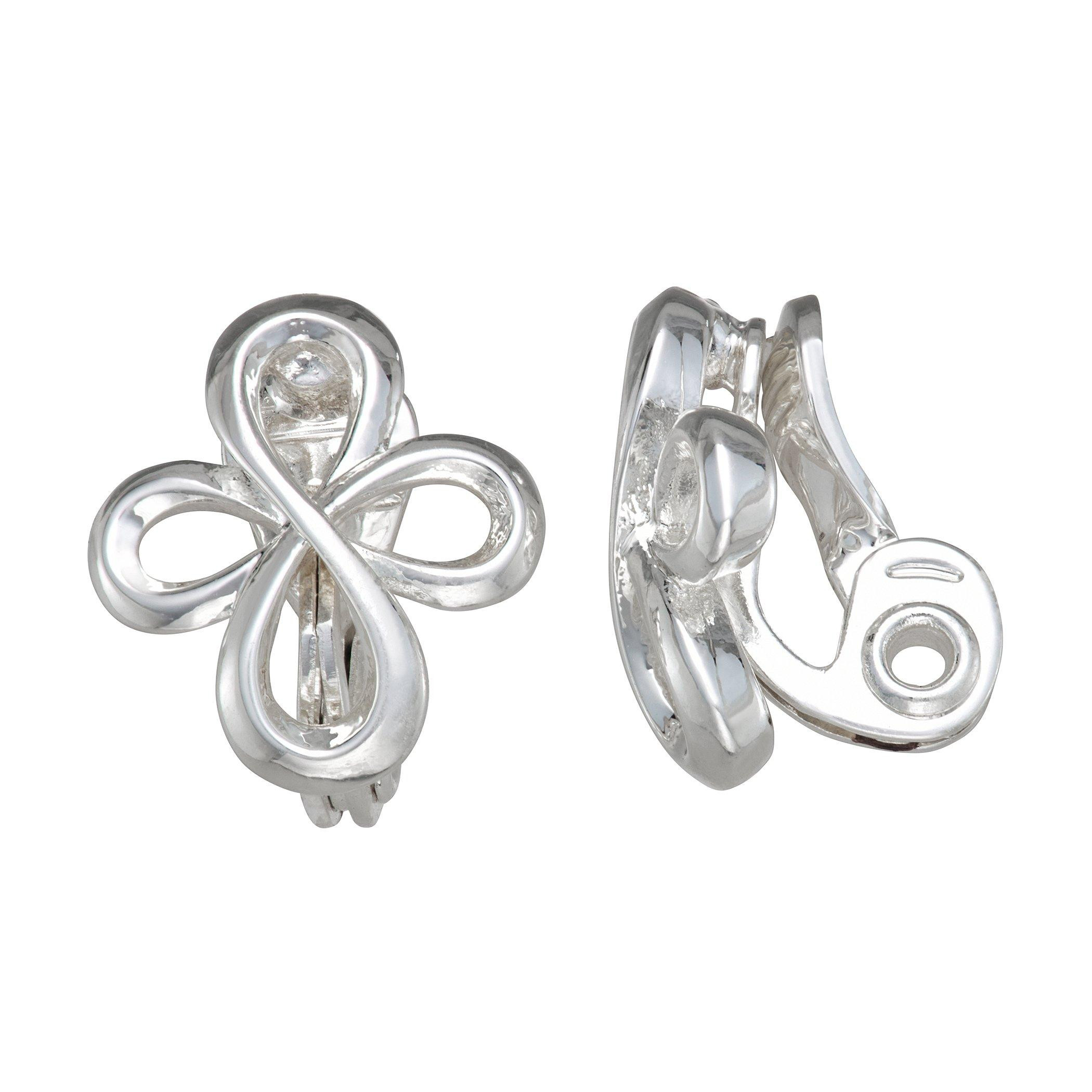 Clip Earring Napier Silver Earrings 1950s Earrings Napier Jewelry