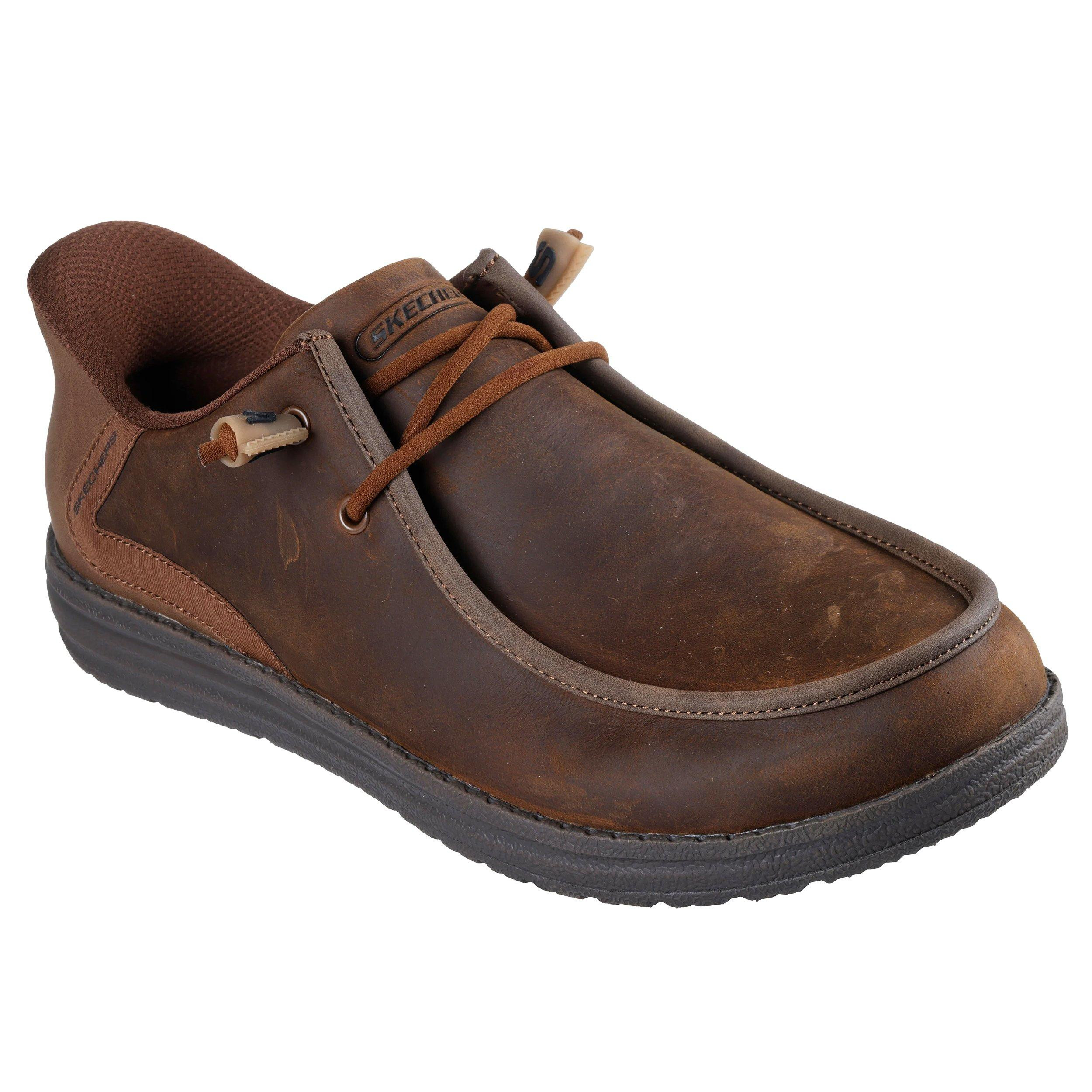 Skechers USA Slip-Ins : Relaxed Fit: Melson 10.5 Men's Dark Brown