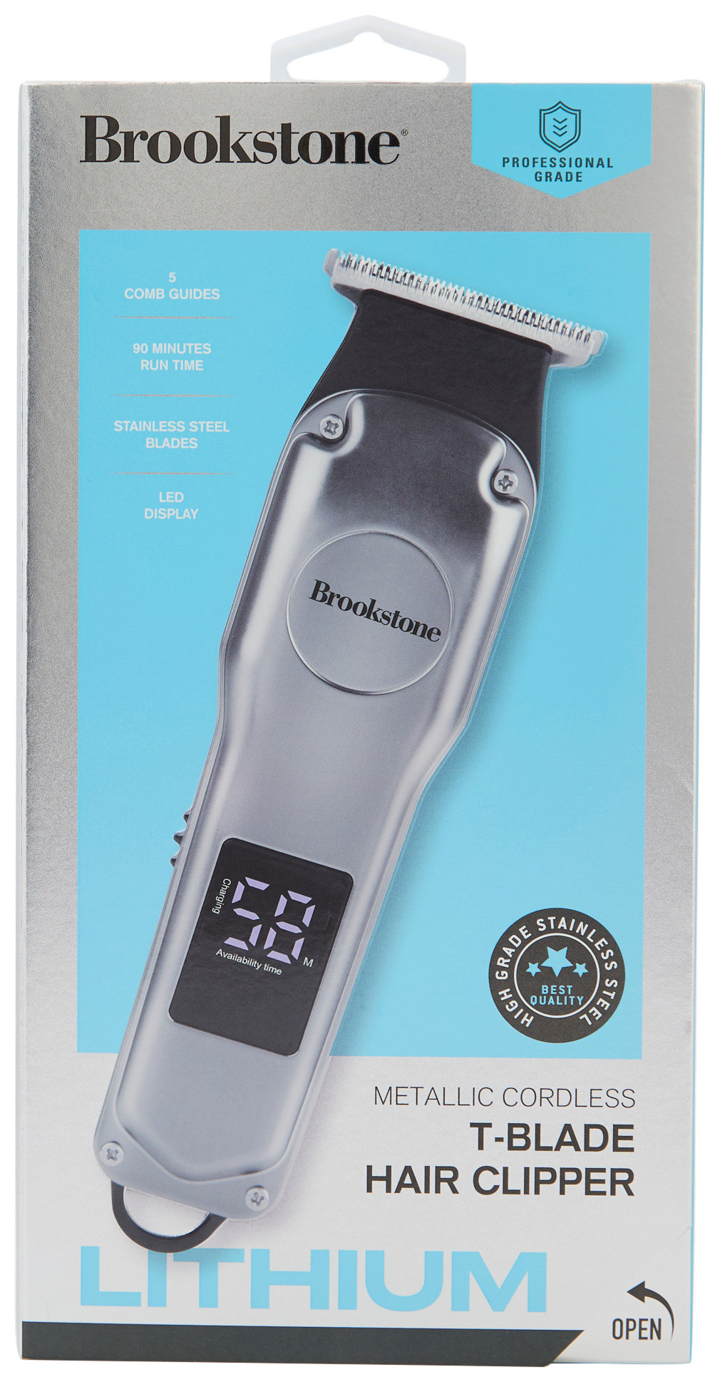 Buy Brookstone, Brookstone Cordless T-Blade Hair Clipper Online