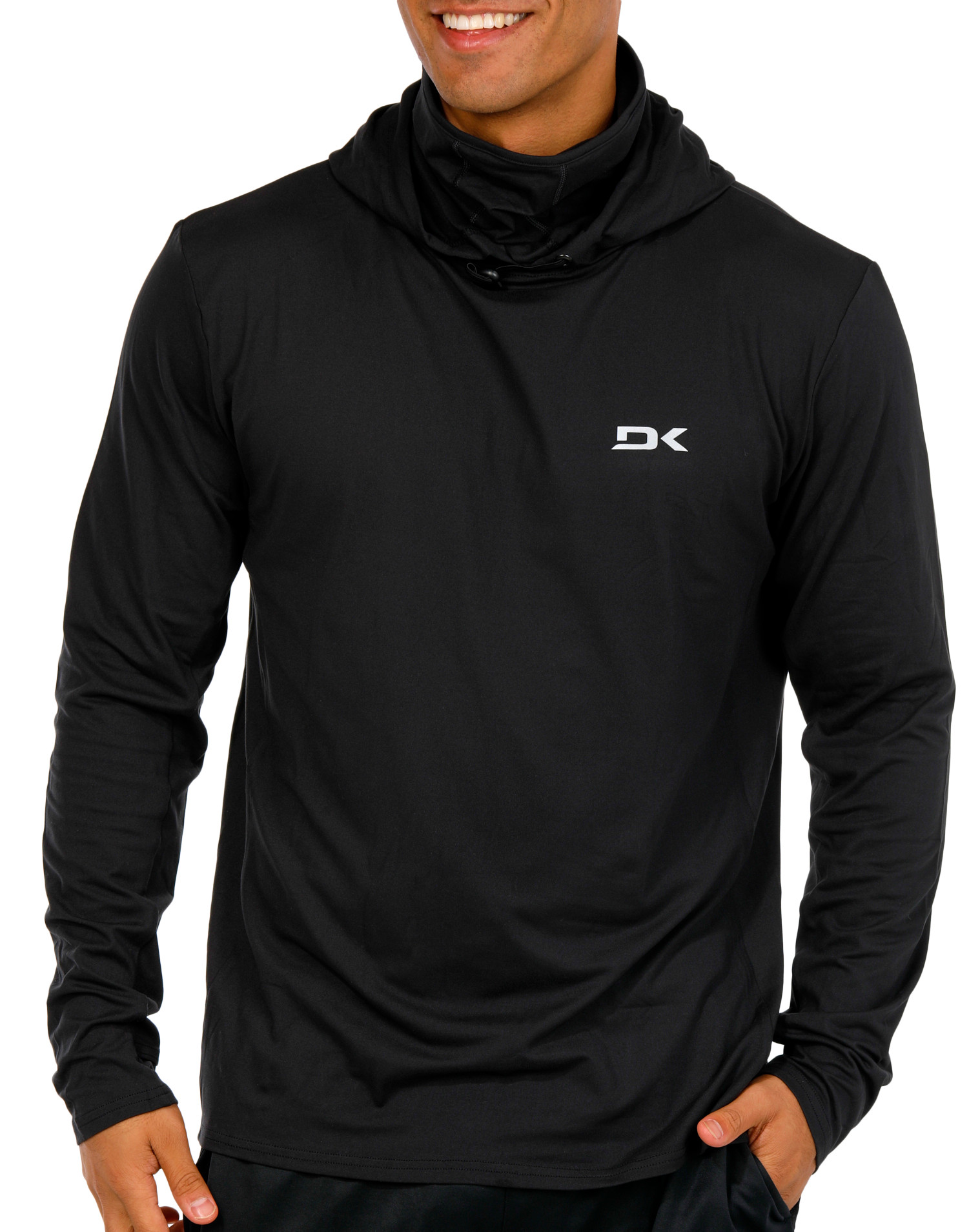 Buy DAKINE, Dakine Mens Solid Long Sleeve UPF Gaiter Hoodie Shirt
