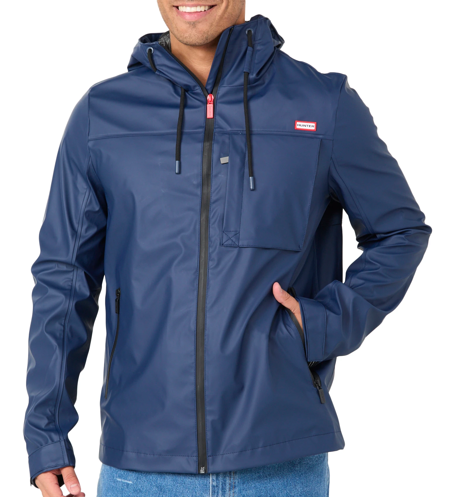 Buy Hunter, Hunter Mens Mill Hooded Waterproof Jacket Online