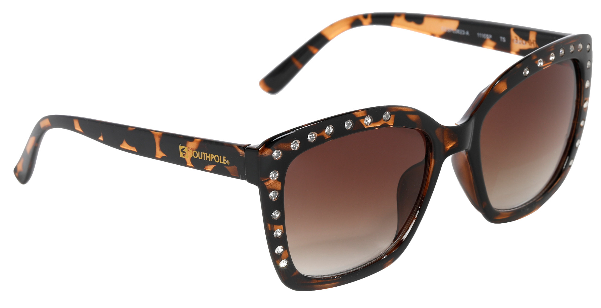 Square Rhinestone Sunglasses - Black Amazon.com: willochra Diamond Square Sunglasses for Men  main image 3