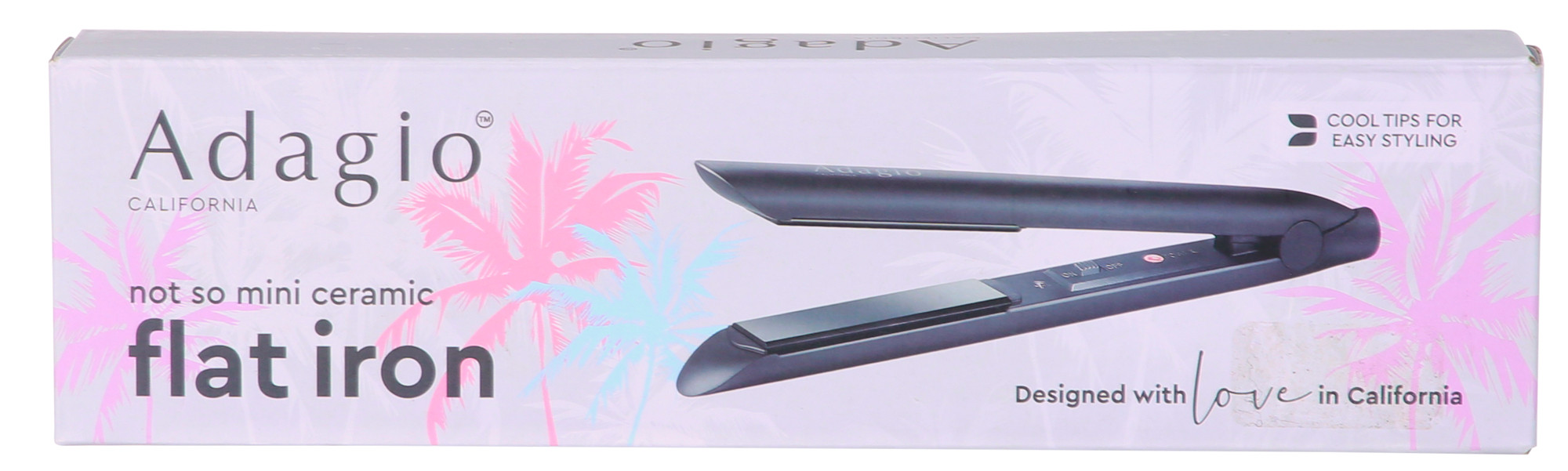 Adagio not so mini ceramic flat iron. Not So Mini Flat Iron – Adagio California main image 3