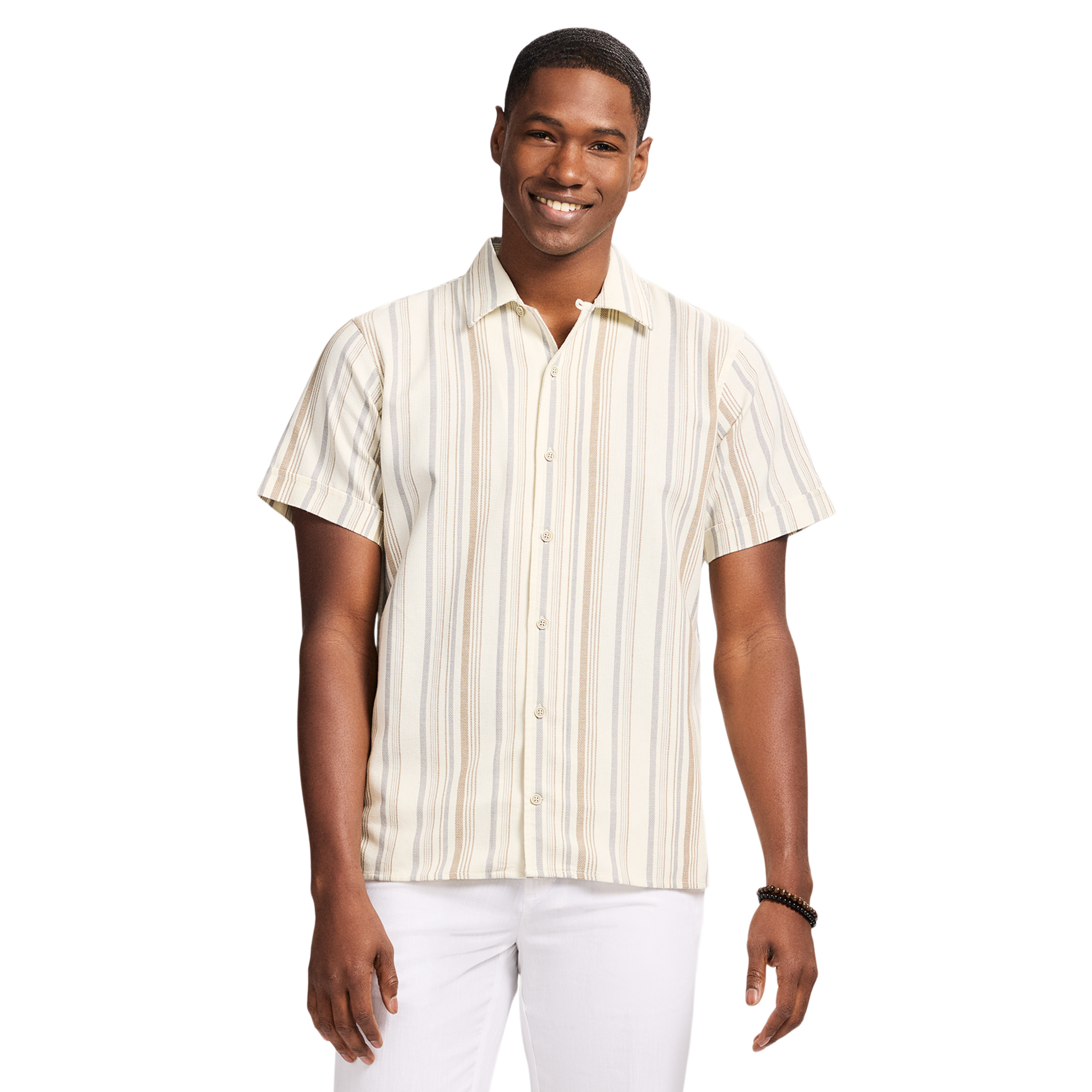 izod men's dress shirts All-over Stretch L/s Plaid Button-down Dress Shirt - IZOD Sportswear