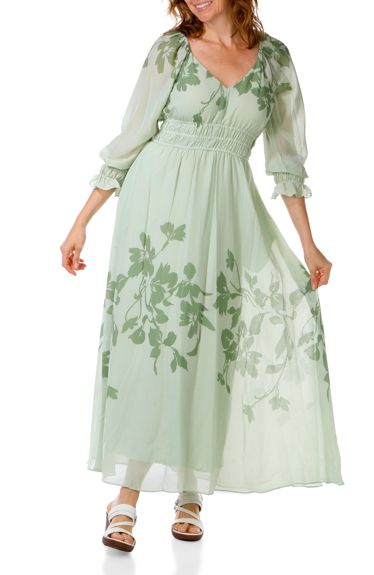 taylor dresses green floral Ann Taylor Petite Floral Tiered Maxi Dress In Viridian Green
