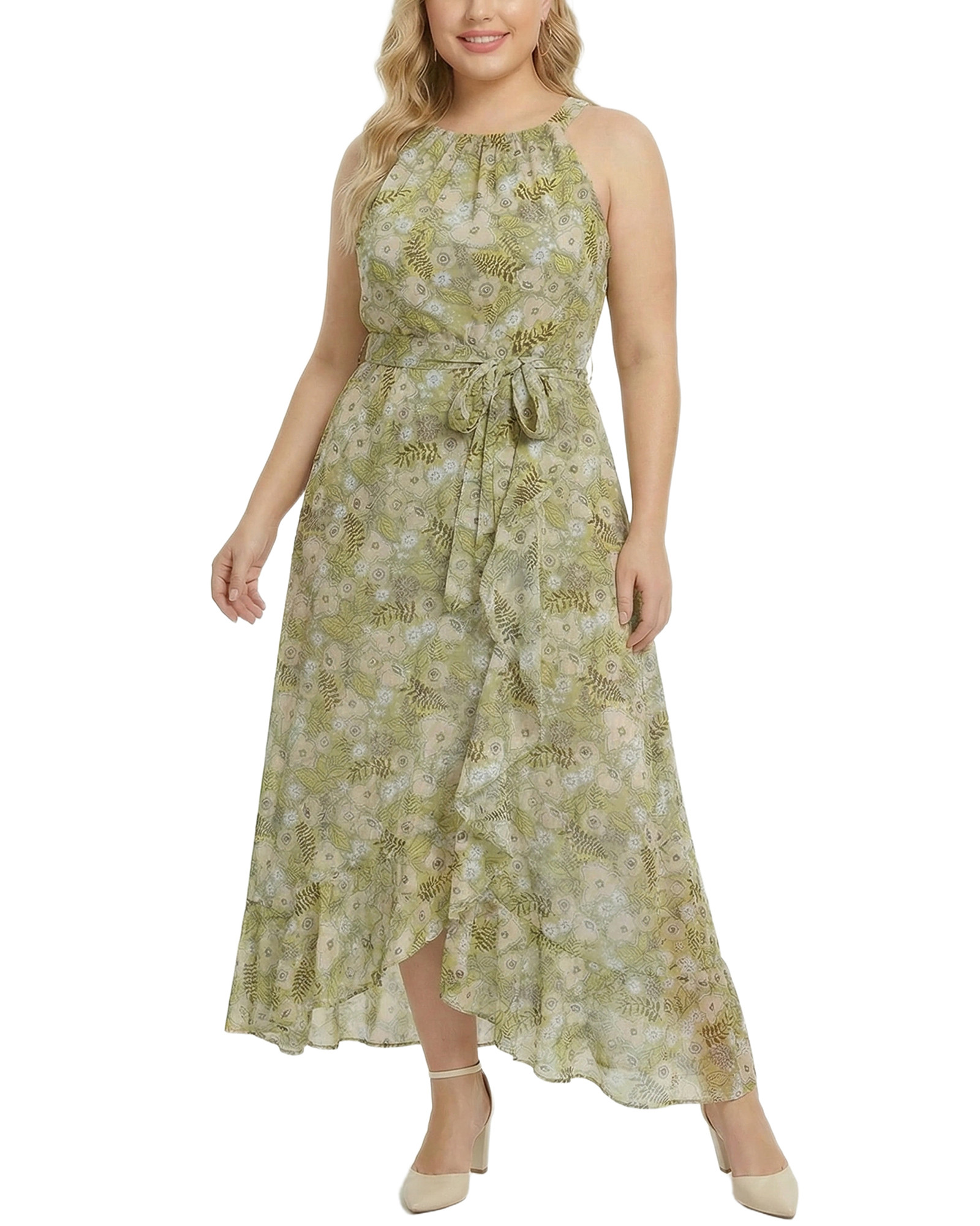 grecian chiffon maxi dress Buy Ny Collection, Plus Chiffon Grecian Halter Neckline Maxi Dress Online