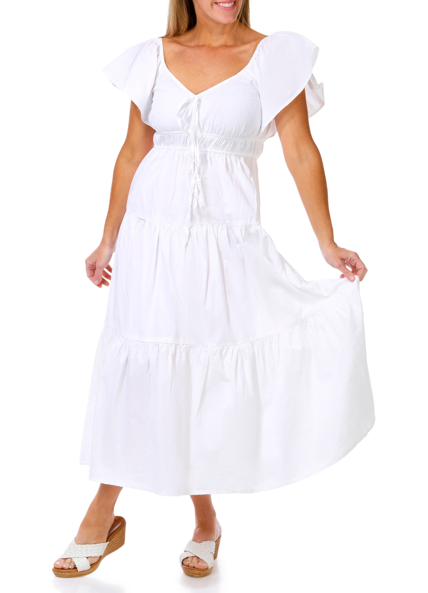 harlow and rose maxi dress Harlow & Rose Womens 3/4 Sleeve Faux Wrap Maxi Dress, Biscotti, M :  Amazon.co.uk: Fashion