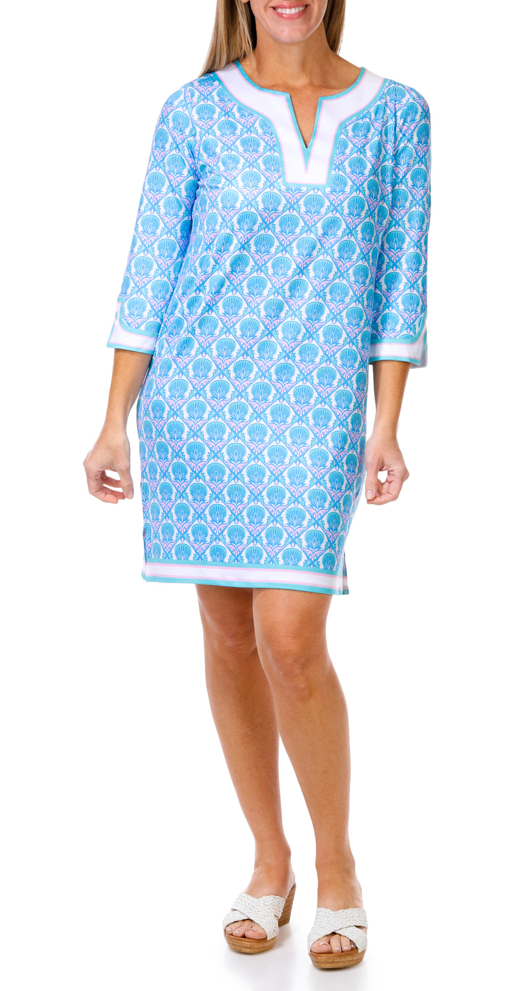 olive green t shirt dress Blue Zone | solid color sleeveless T-shirt dress