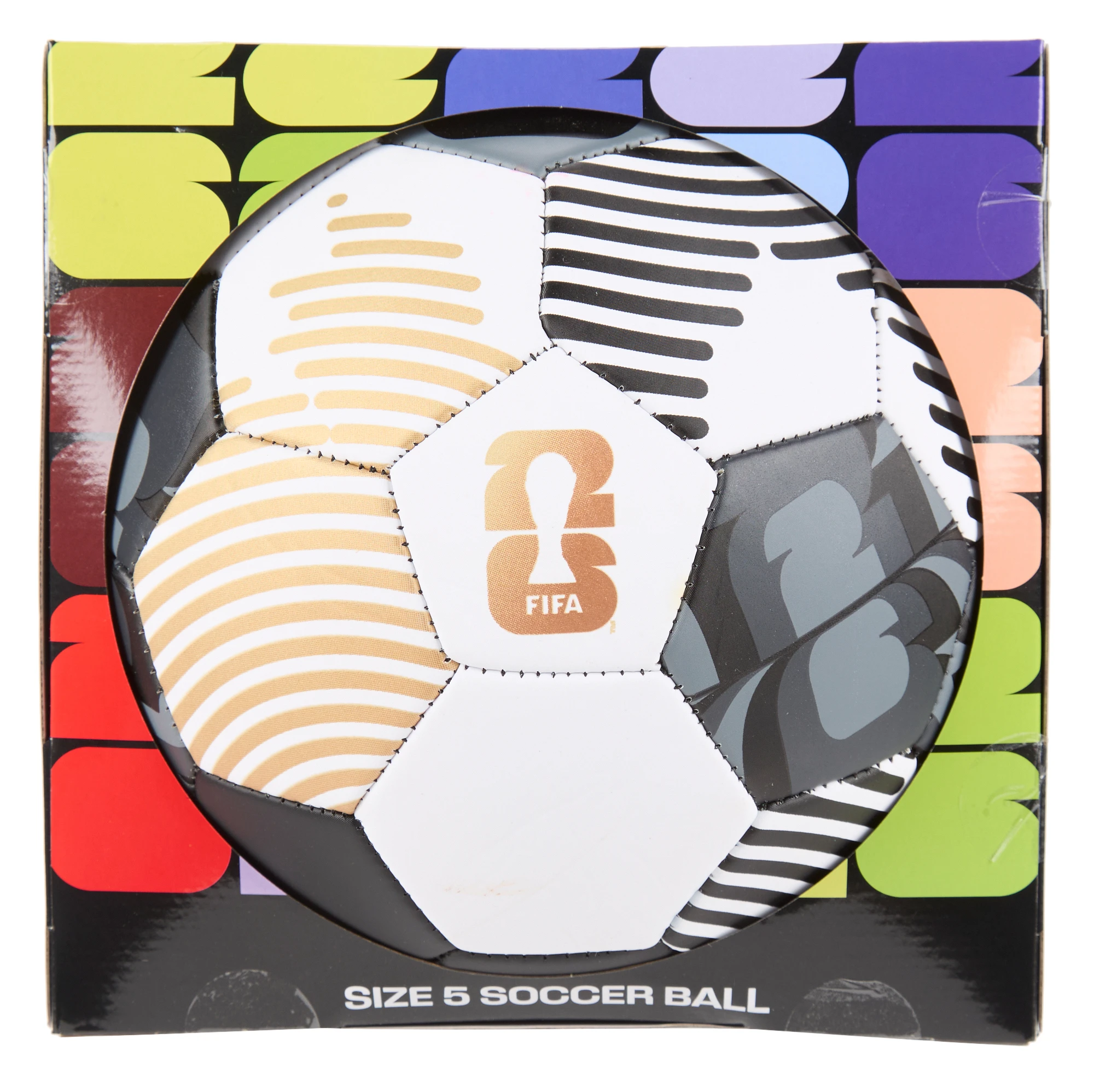 Buy FIFA, World Cup Metallic Tournament Soccer Ball Size 5 Online