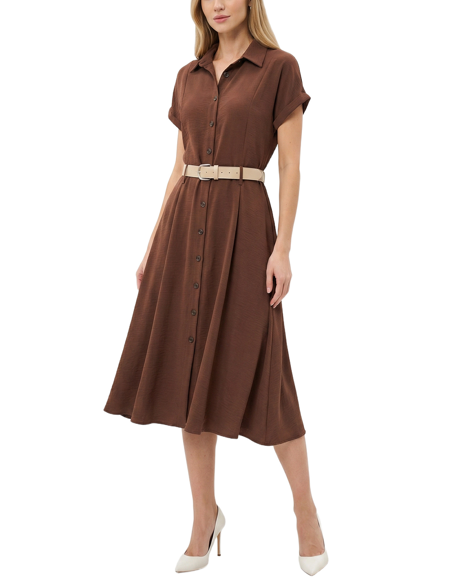 petite a line dress Alex Evenings Tied V-Neck Midi - Hot Teal 36 length (size Medium) Slips on over head Unlined 90% rayon Mac Duggal Petite Boucle Short