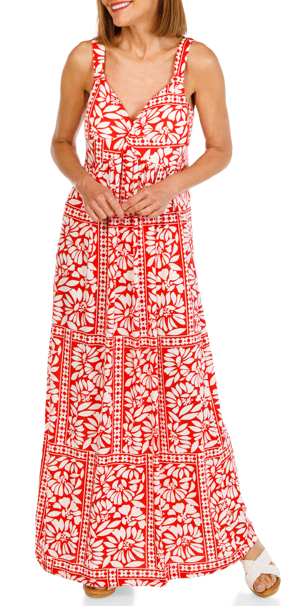tile print maxi dress Patti Flutter Sleeve Tile Print Maxi Dress Pink