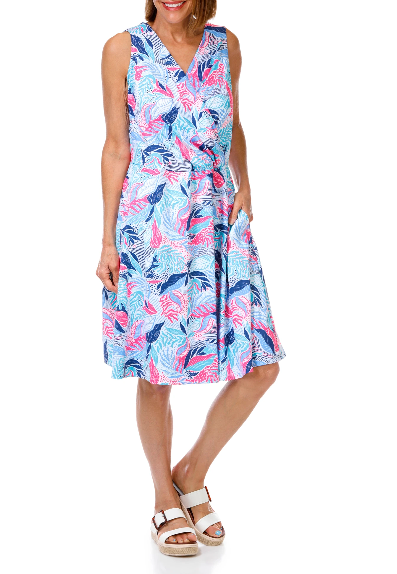 bealls ladies dresses REEL LEGENDS Women's Sleeveless BeachPro Performance Dress in Blue, Medium Spring2023
