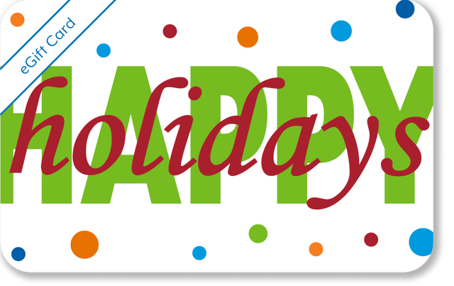 Happy Holidays White eGift Card 