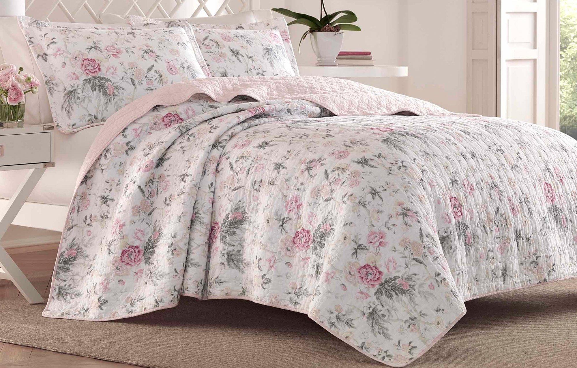 Laura Ashley Breezy Floral Quilt Set