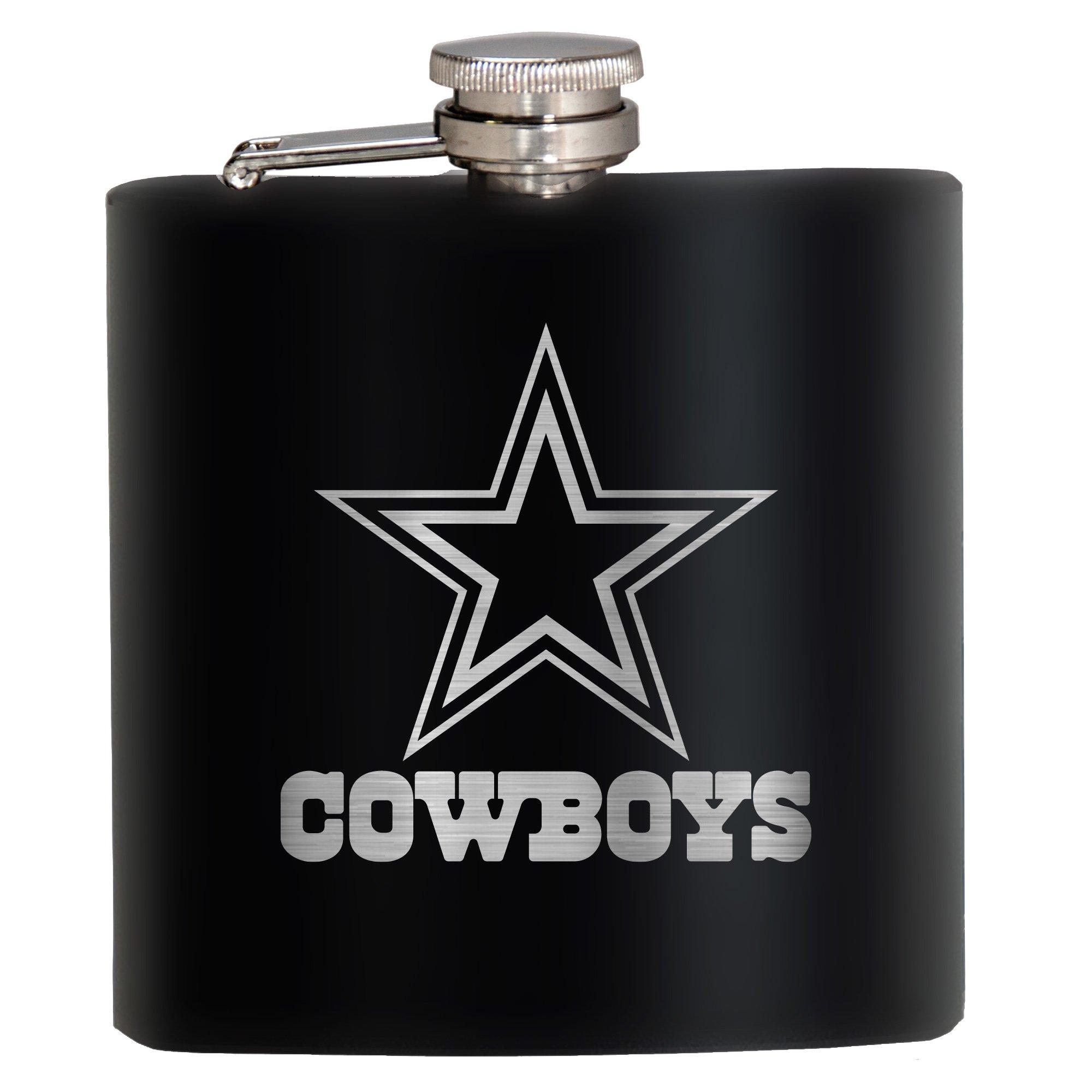 NFL Dallas Cowboys 6 Oz. Laser Etched Hip Flask