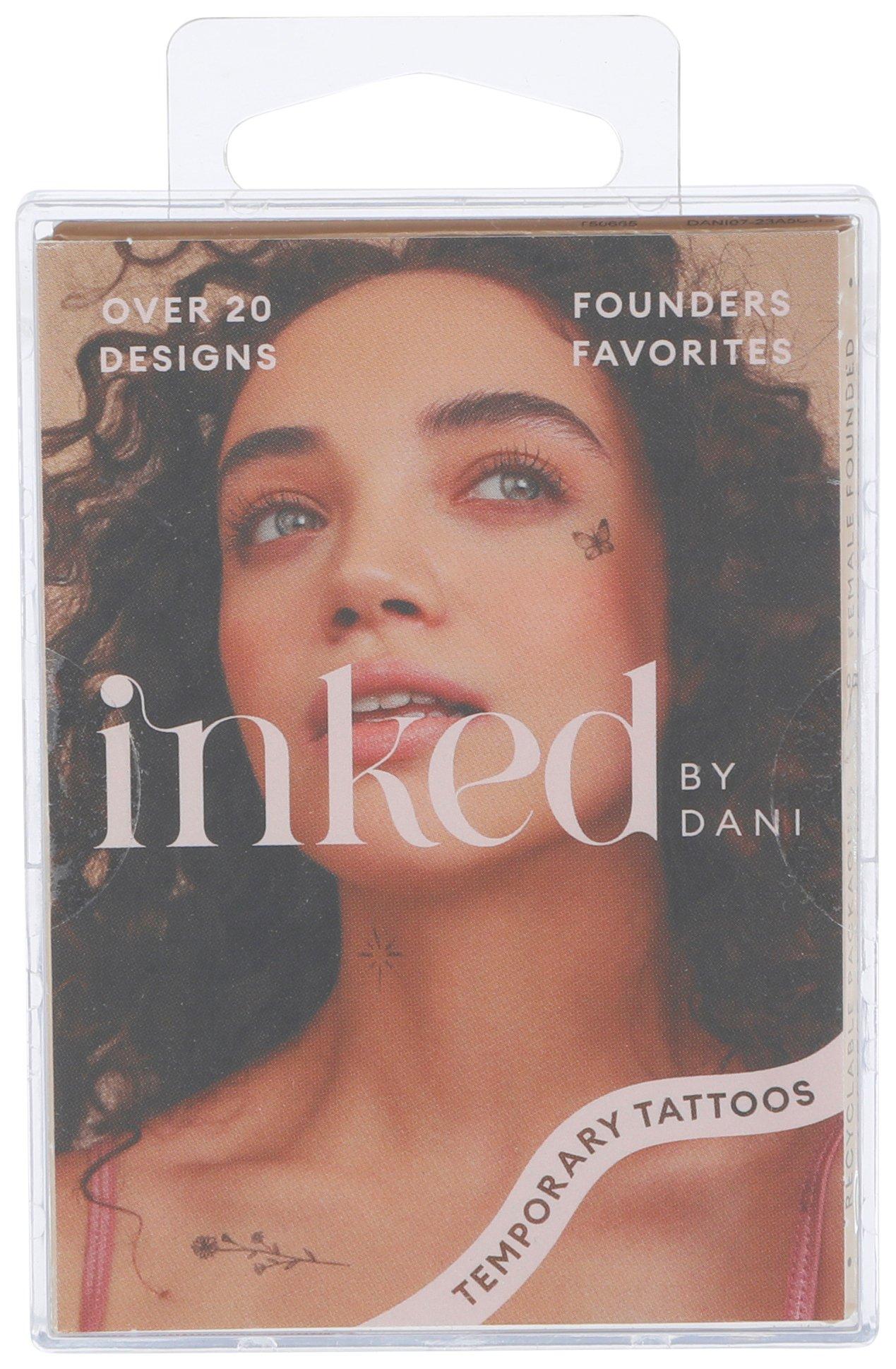 Inked by Dani Founders Favorites 20 Pk Temporary Tattoos