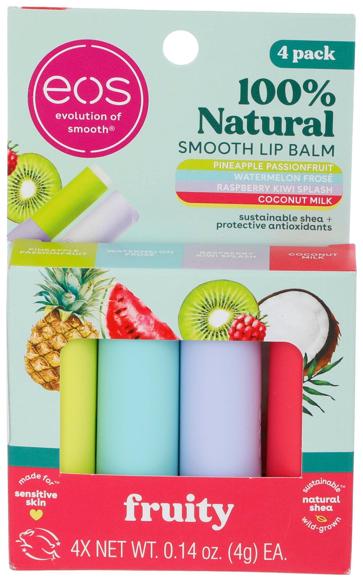 EOS 4 Pk Fruity Lip Balm Variety Pack