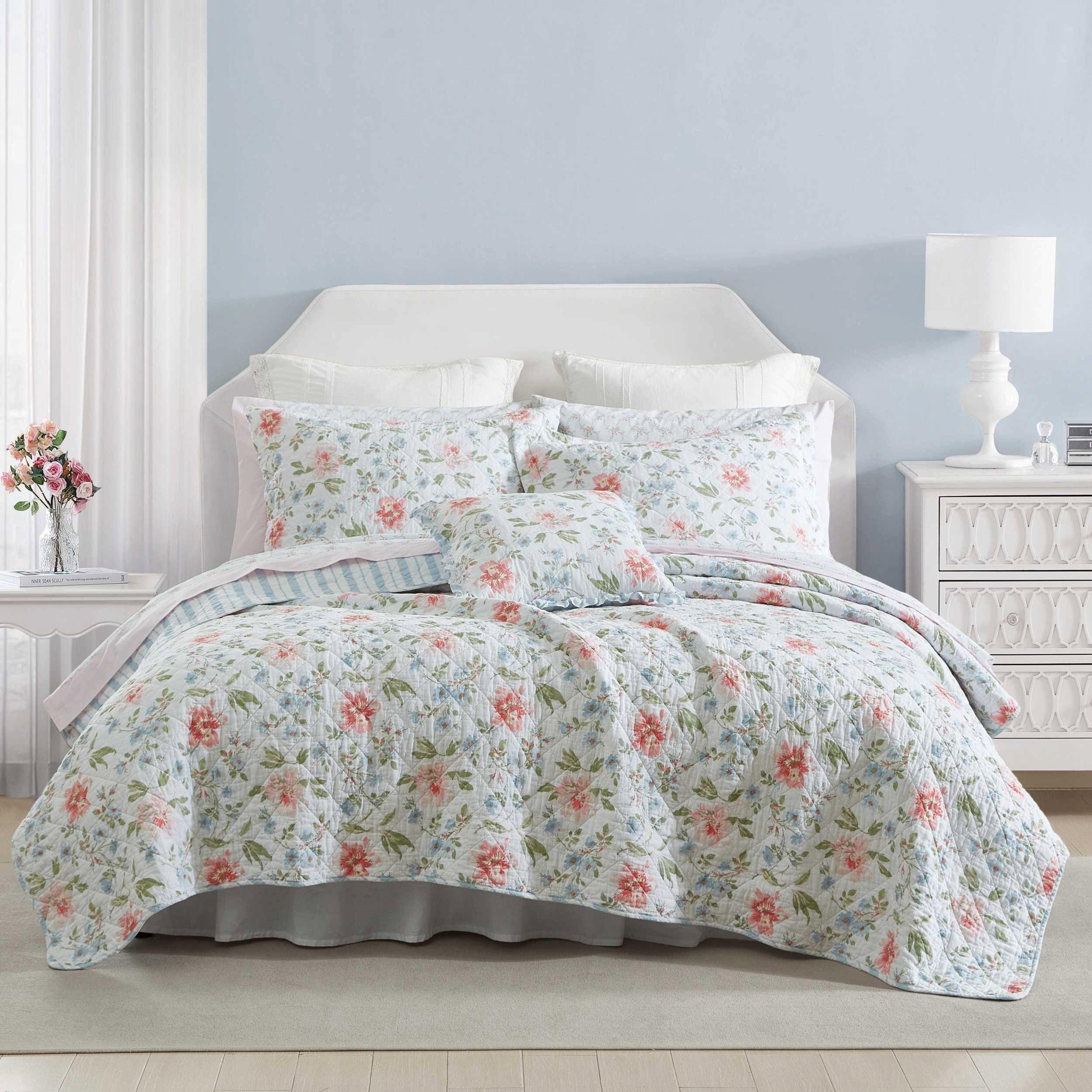 Laura Ashley Emilie Reversible Quilt Set