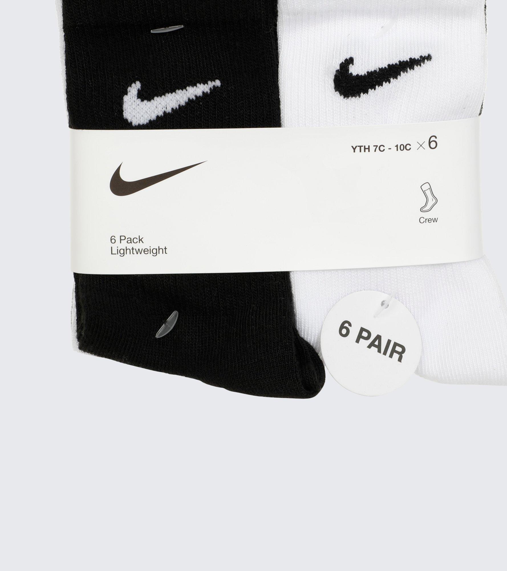 Nike Boys 6 Pk Crew Socks