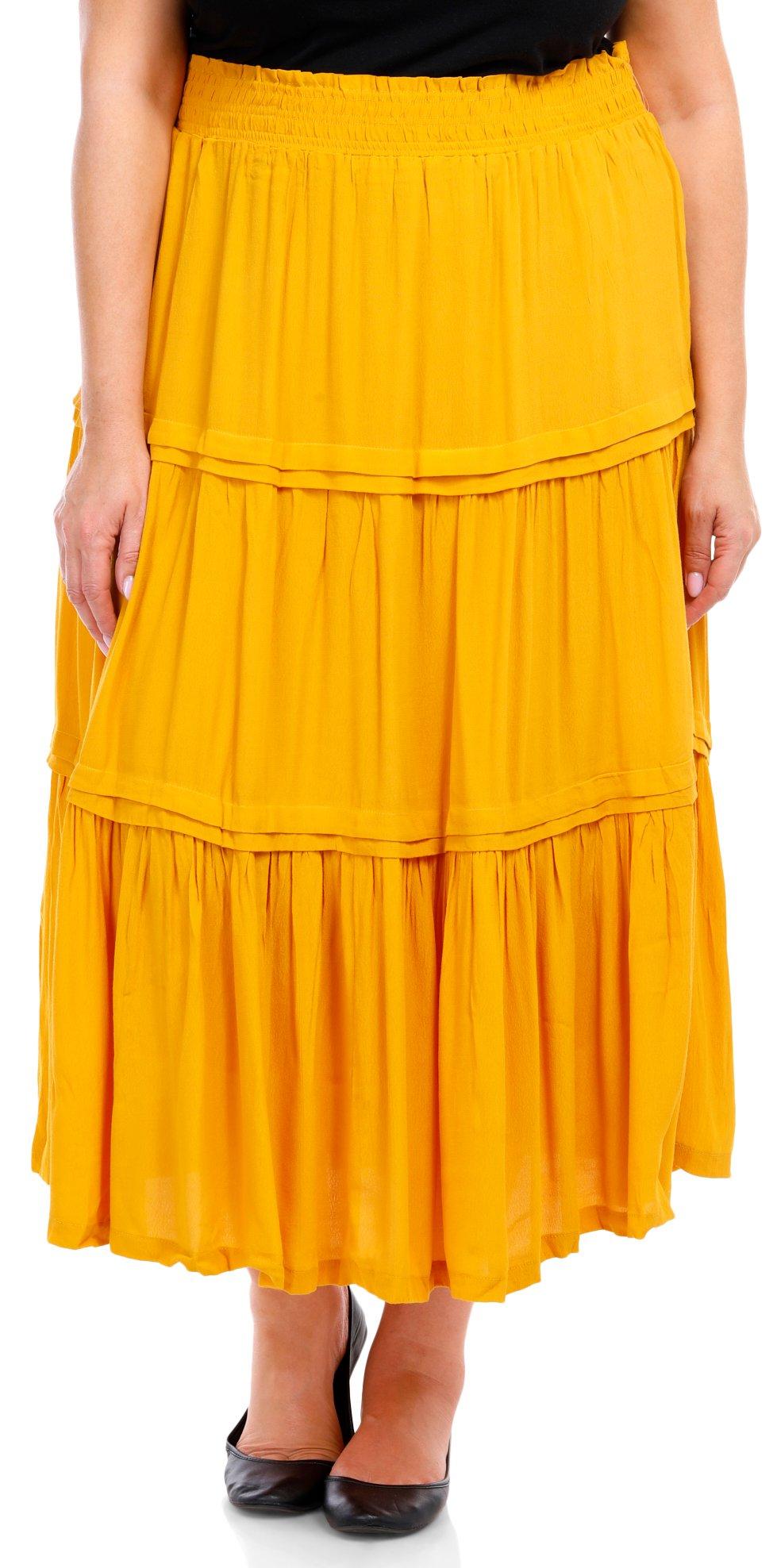 ONE WORLD Plus 37 in. Maxi Skirt