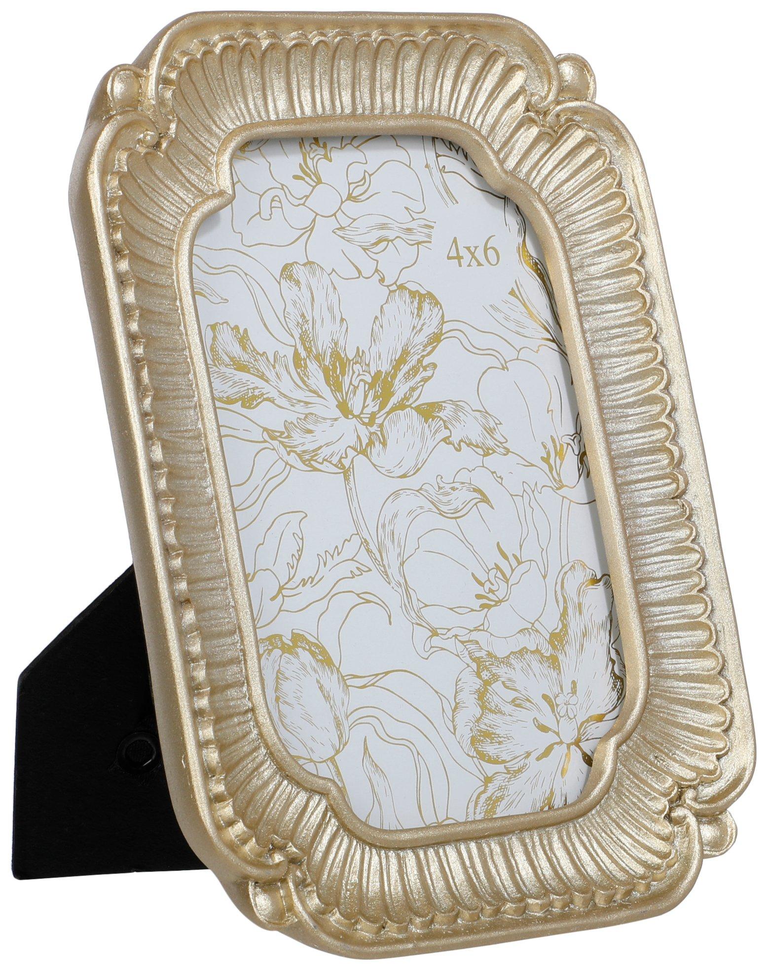 Enchante 4x6 Gold Antique Picture Frame