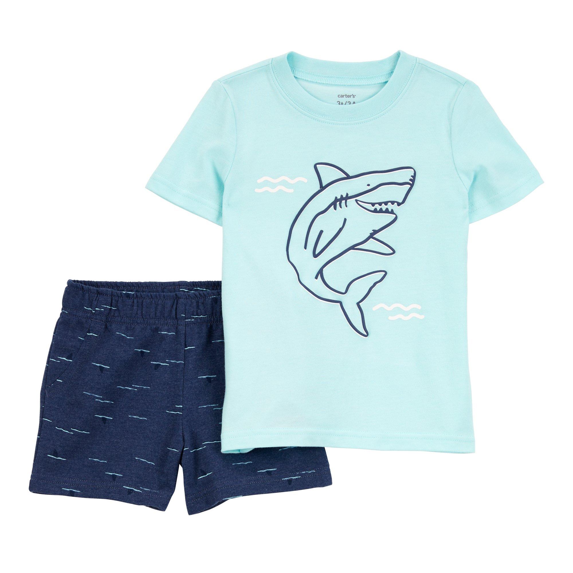 Carters Baby Boys 2-Piece Shark Outfit Set
