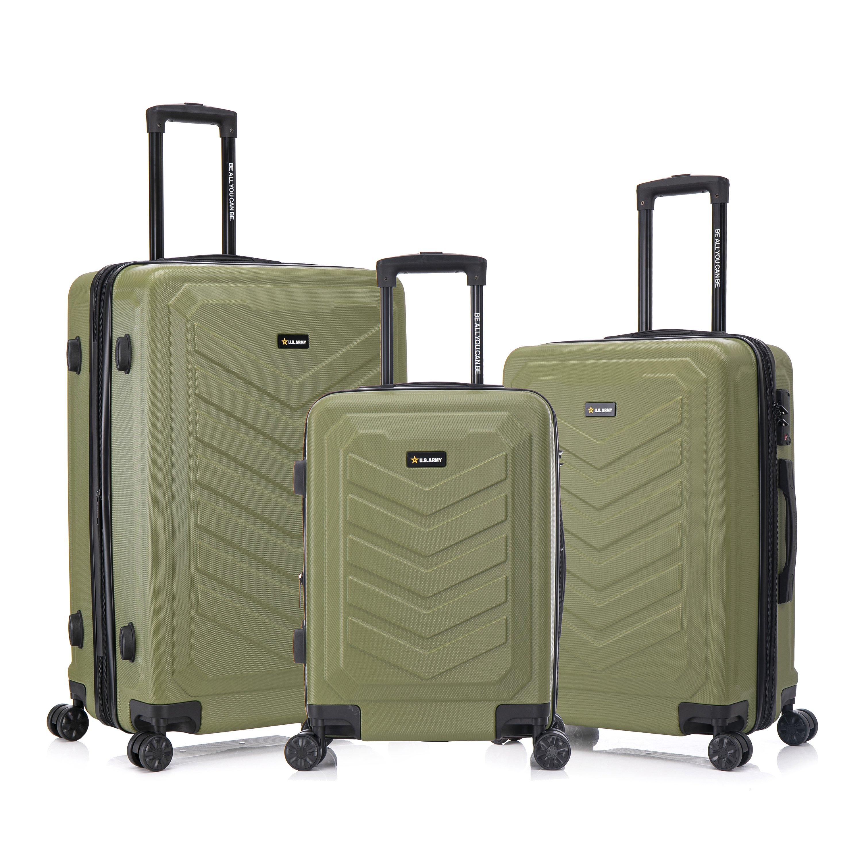 U.S. ARMY FOX 3-Piece TSA Lock  Hard-Flex Luggage Set