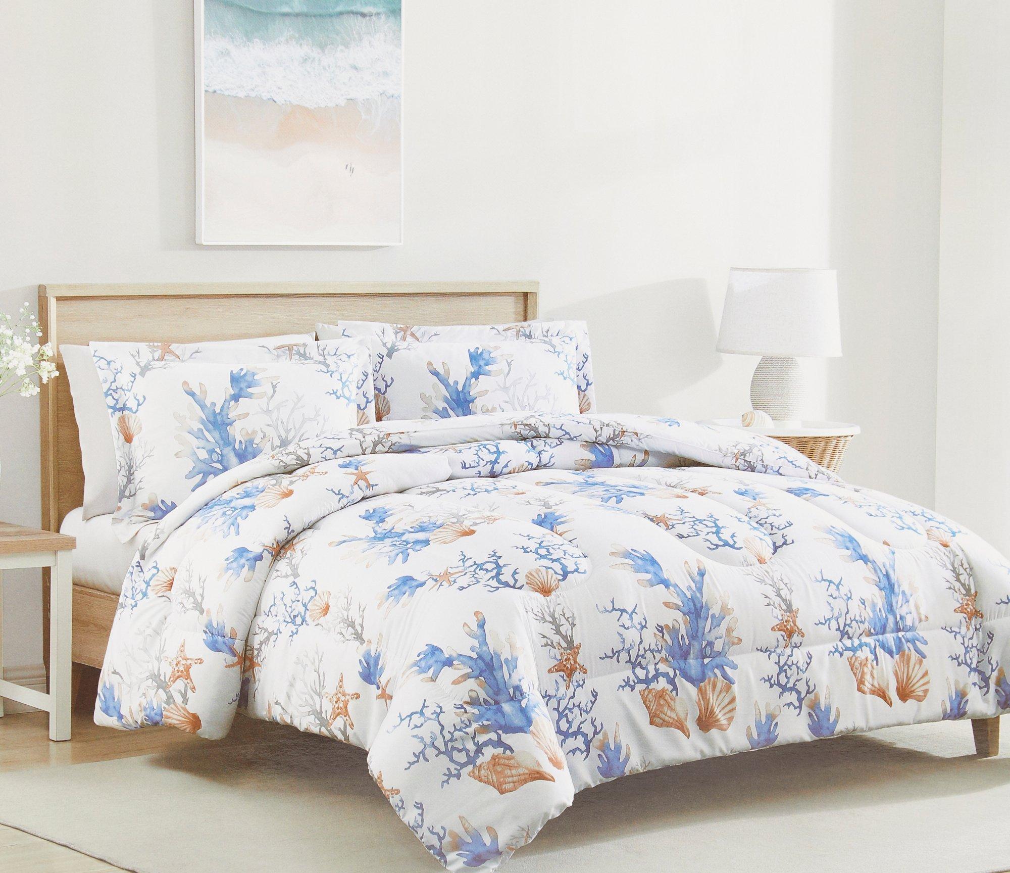 Coastal Home Damask Comforter Set