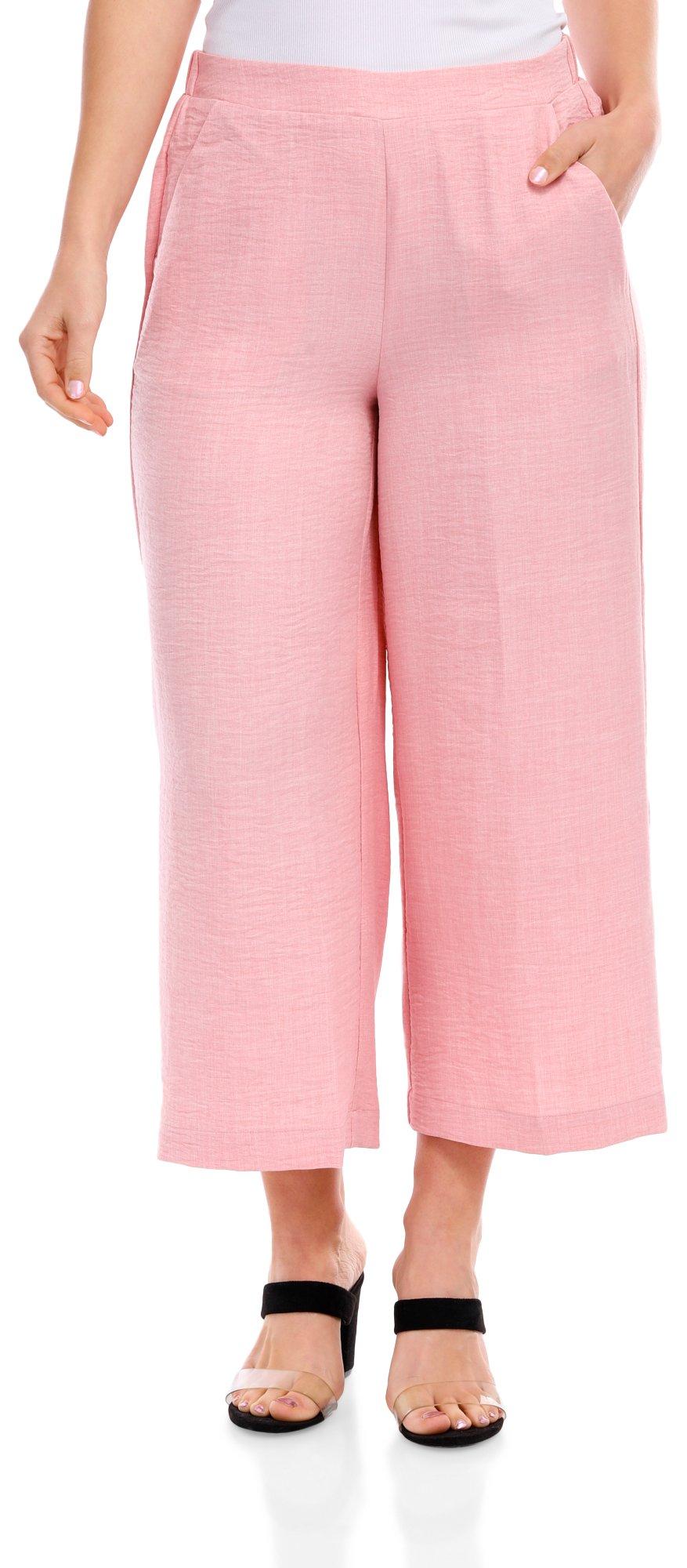 Women's Solid Wide Leg Pants