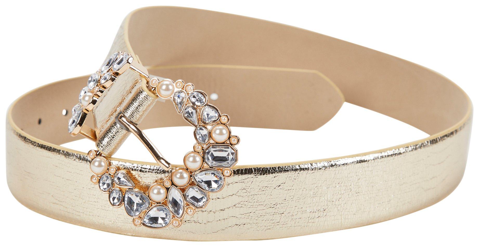 Vince Camuto Womens Embellished Belt