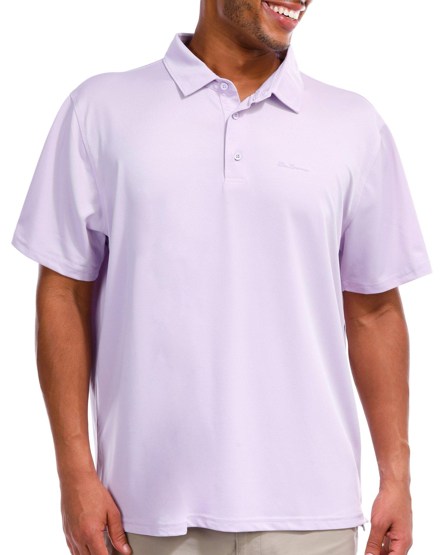 Ben Sherman Men's Sport Tech Pique Short Sleeve Polo Tee