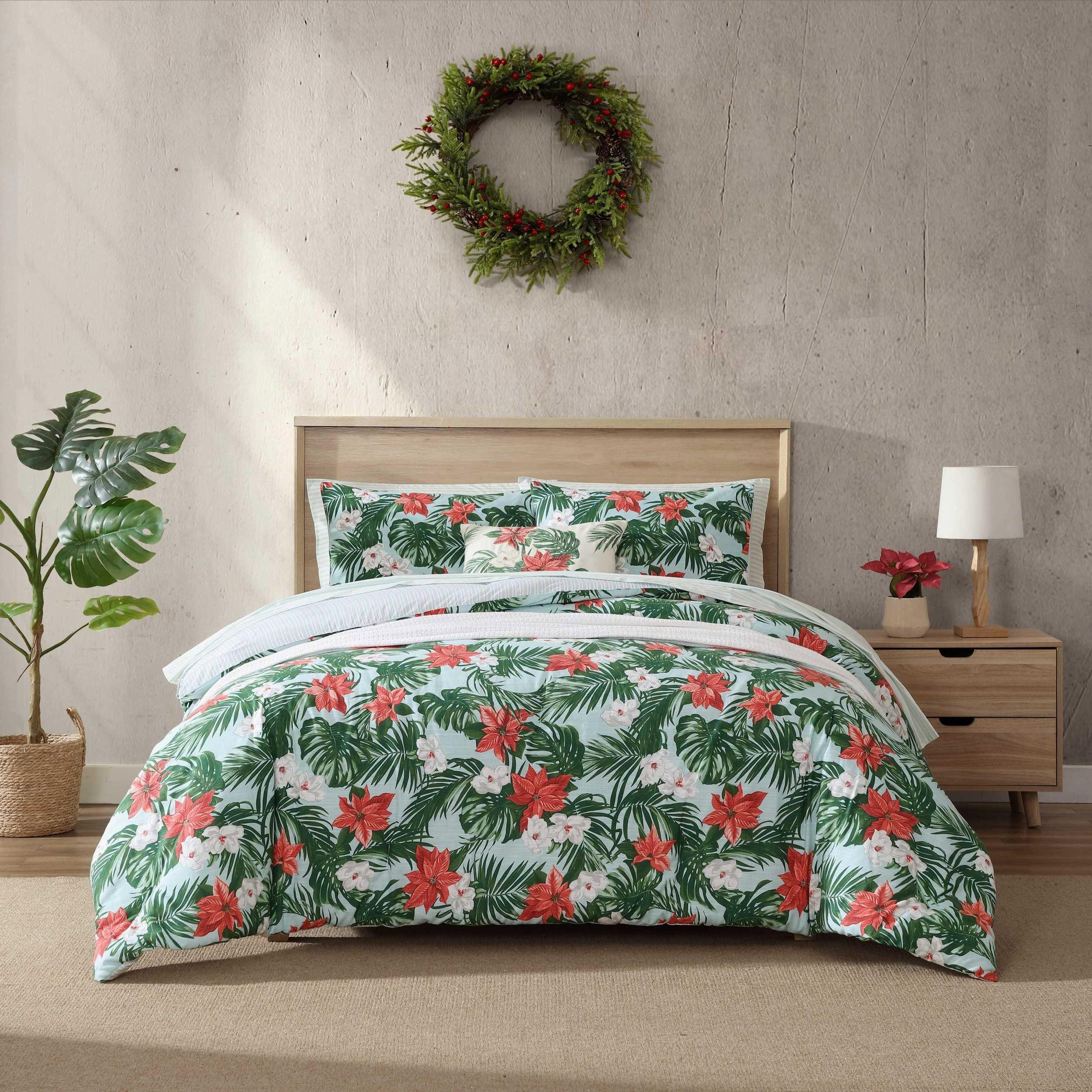 Festive Palms 3-Piece Comforter Set