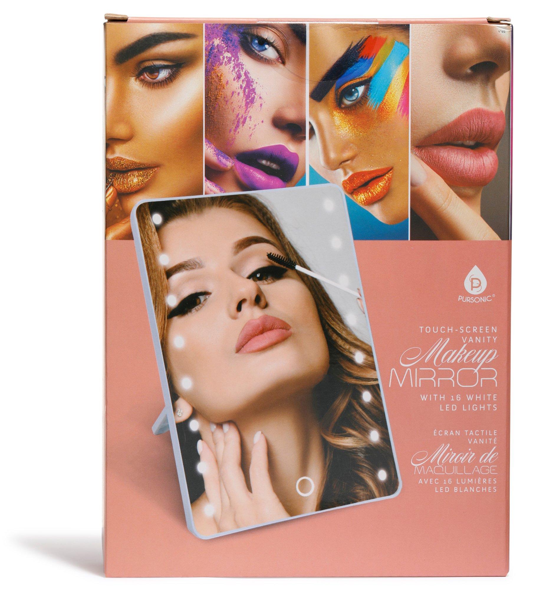 Pursonic Touch-Screen Vanity Makeup Mirror