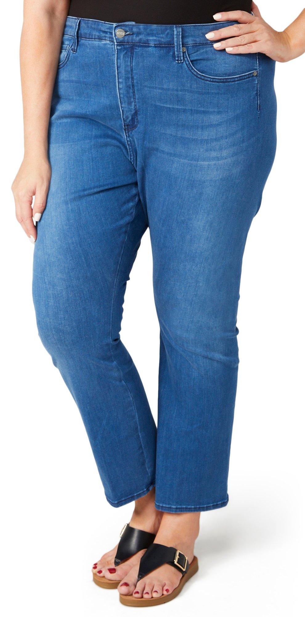 NYDJ Plus Seamless High Rise Slim Boot Cut Jeans