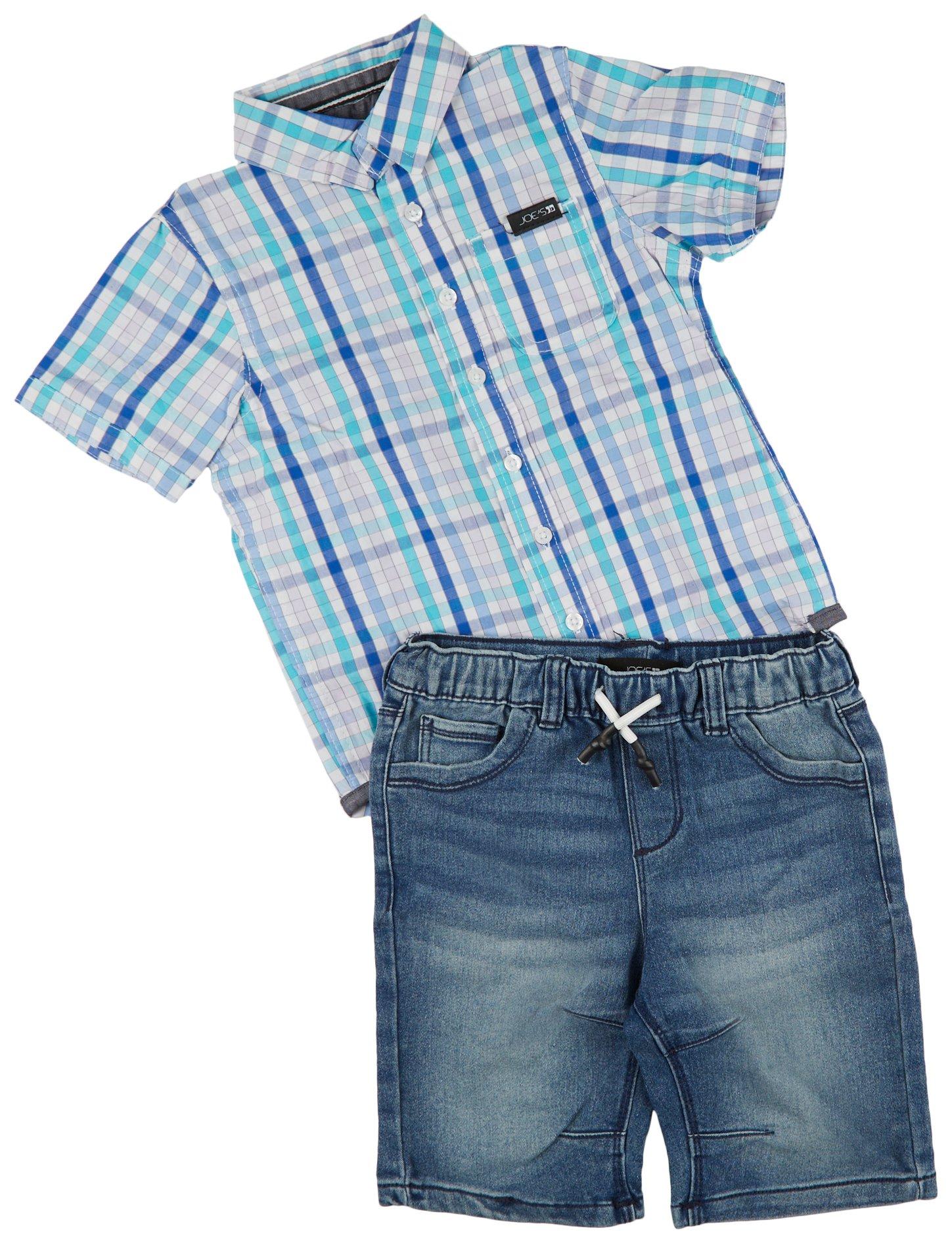Silver Jeans Co. Little Boys 2 Pc Shorts Set