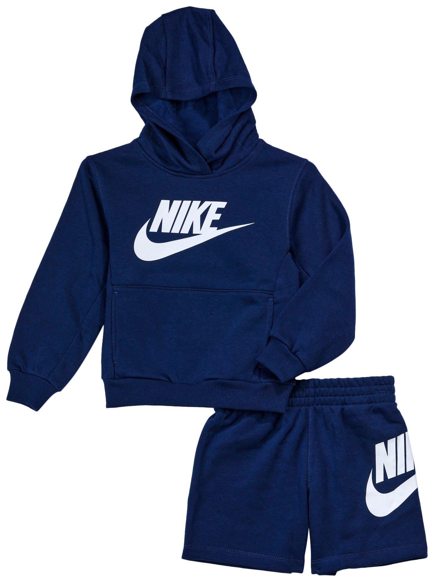Nike Big Boys 2 pc Hoodie and Short Set