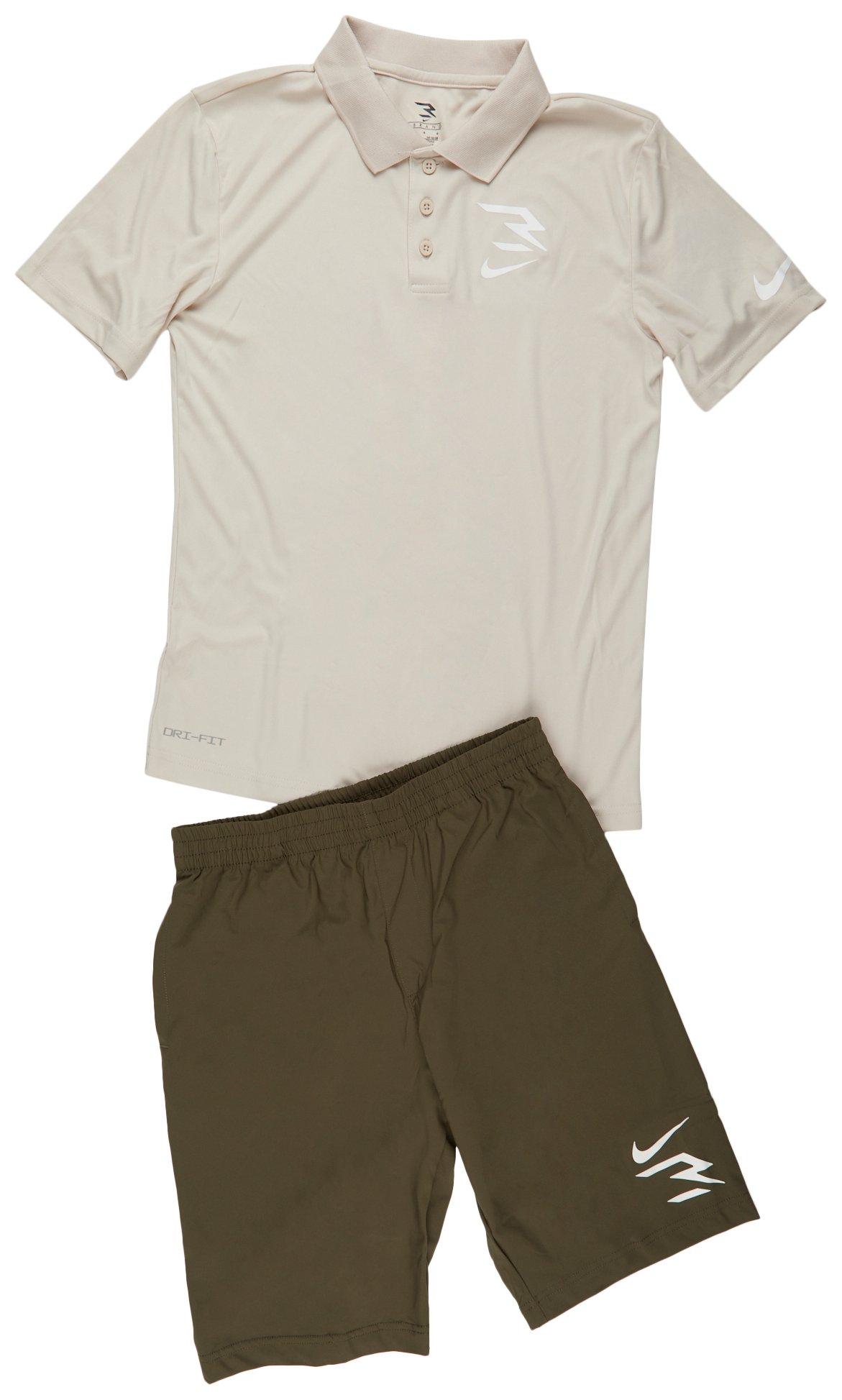 3 Brand by Nike Little Boys 2 Pc Polo + Shorts Set