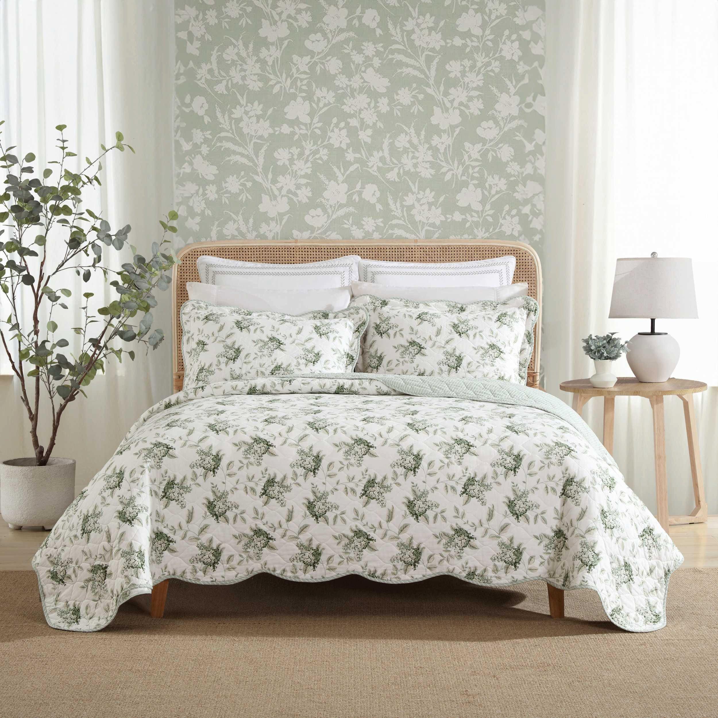 Laura Ashley Portland Floral Reversible Quilt Set