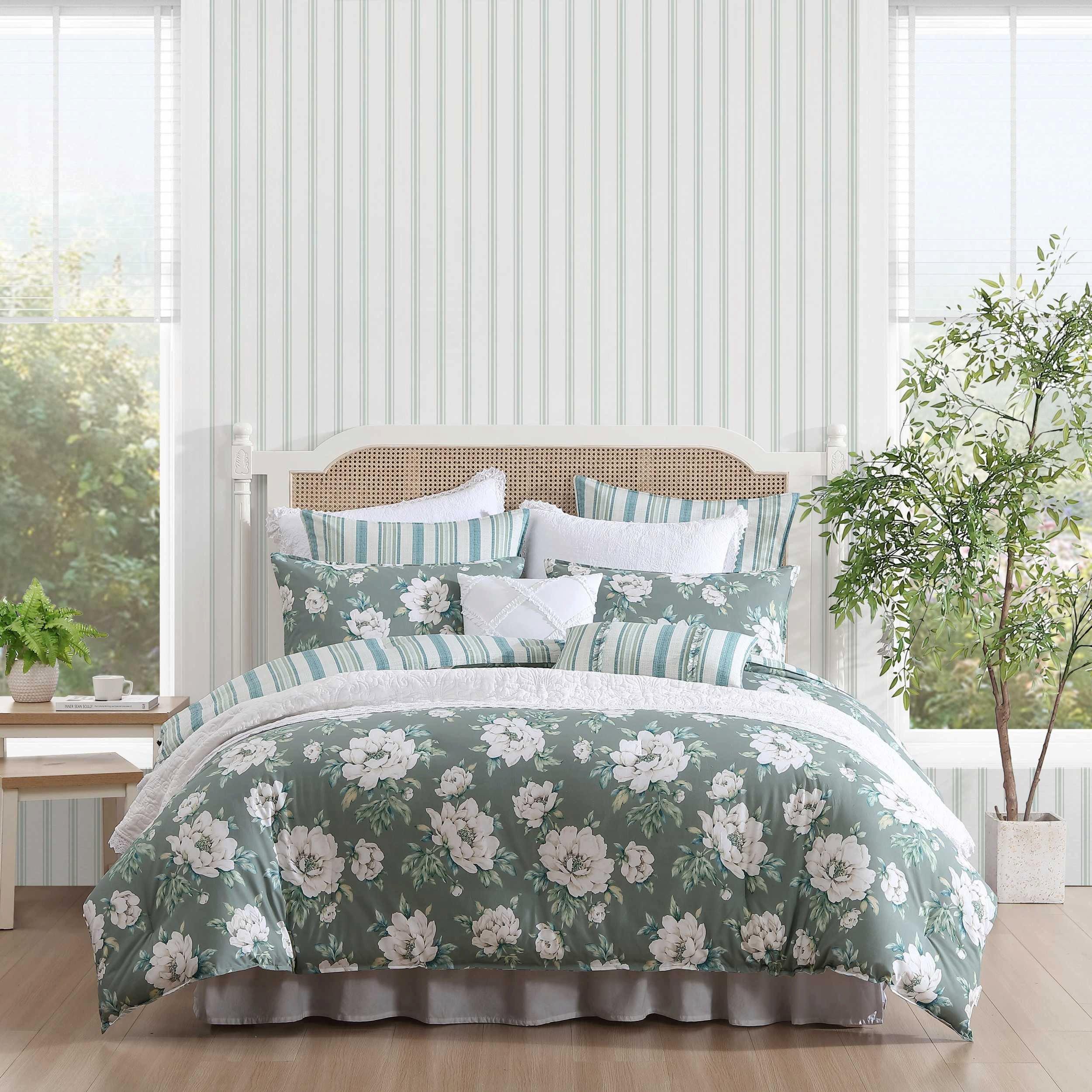 Laura Ashley Wisely Floral Reversible Comforter Set