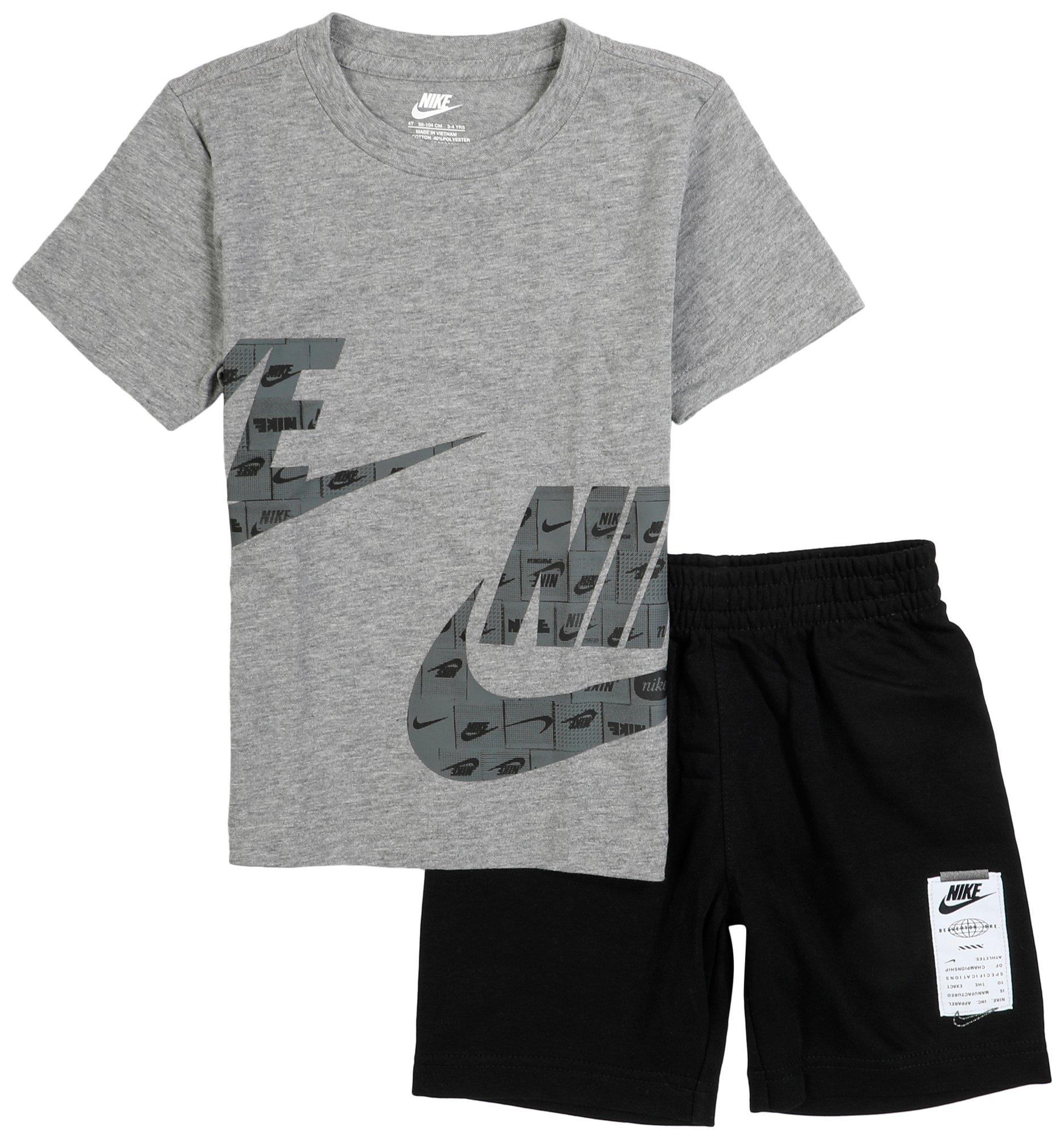 Nike Toddler Boys Dri Fit Club Tee & Shorts Set