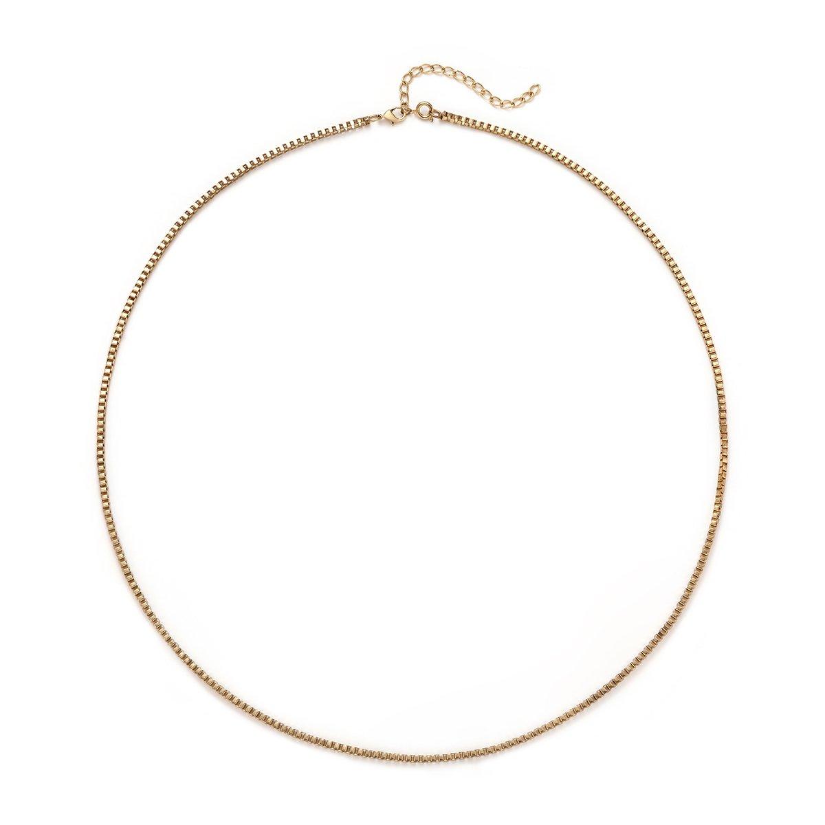 Wearable Art 30 In. Gold Tone Box Chain Necklace