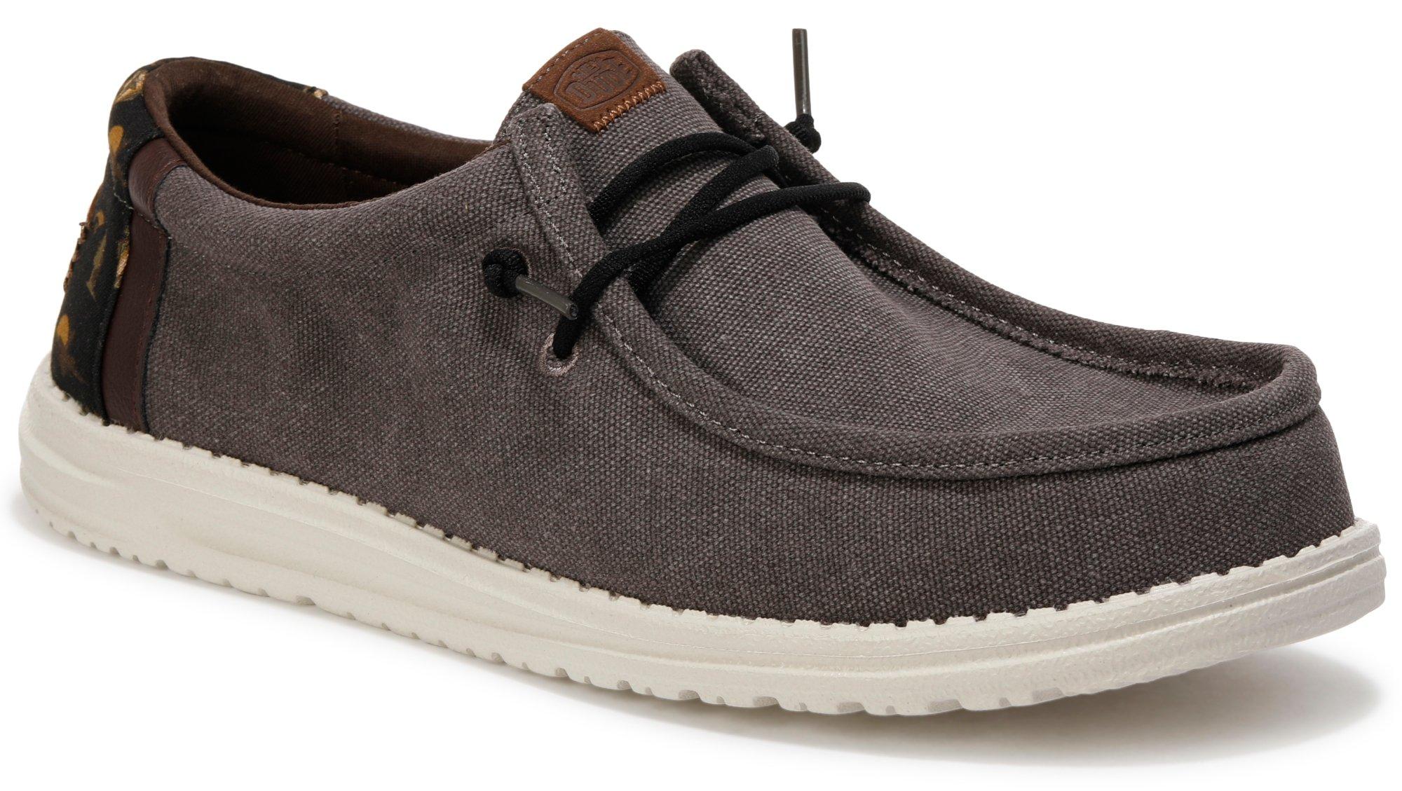 Hey Dude Mens Wally Bass Print Casual Shoes