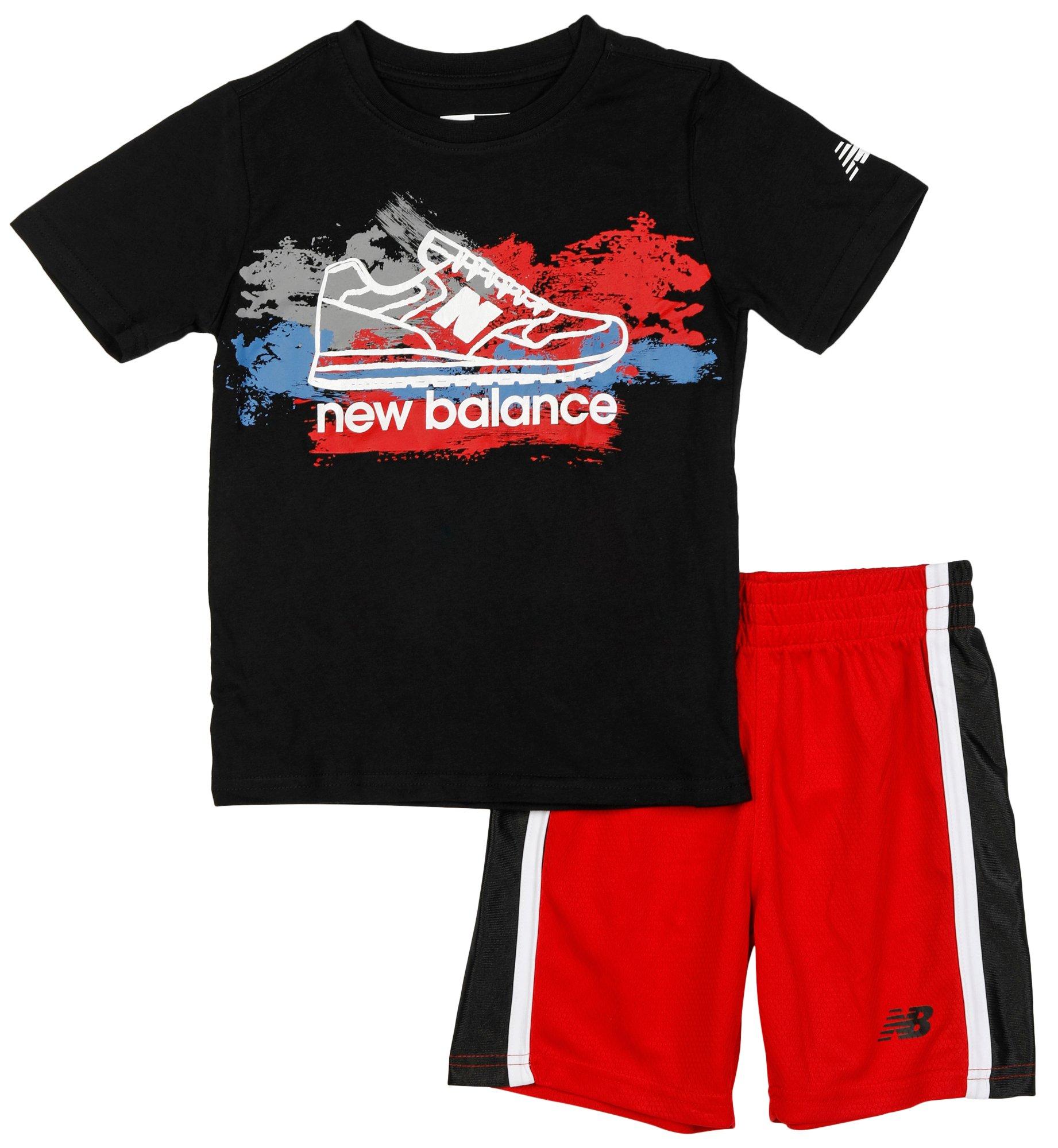 New Balance Little Boys 2 Pc Shorts Set