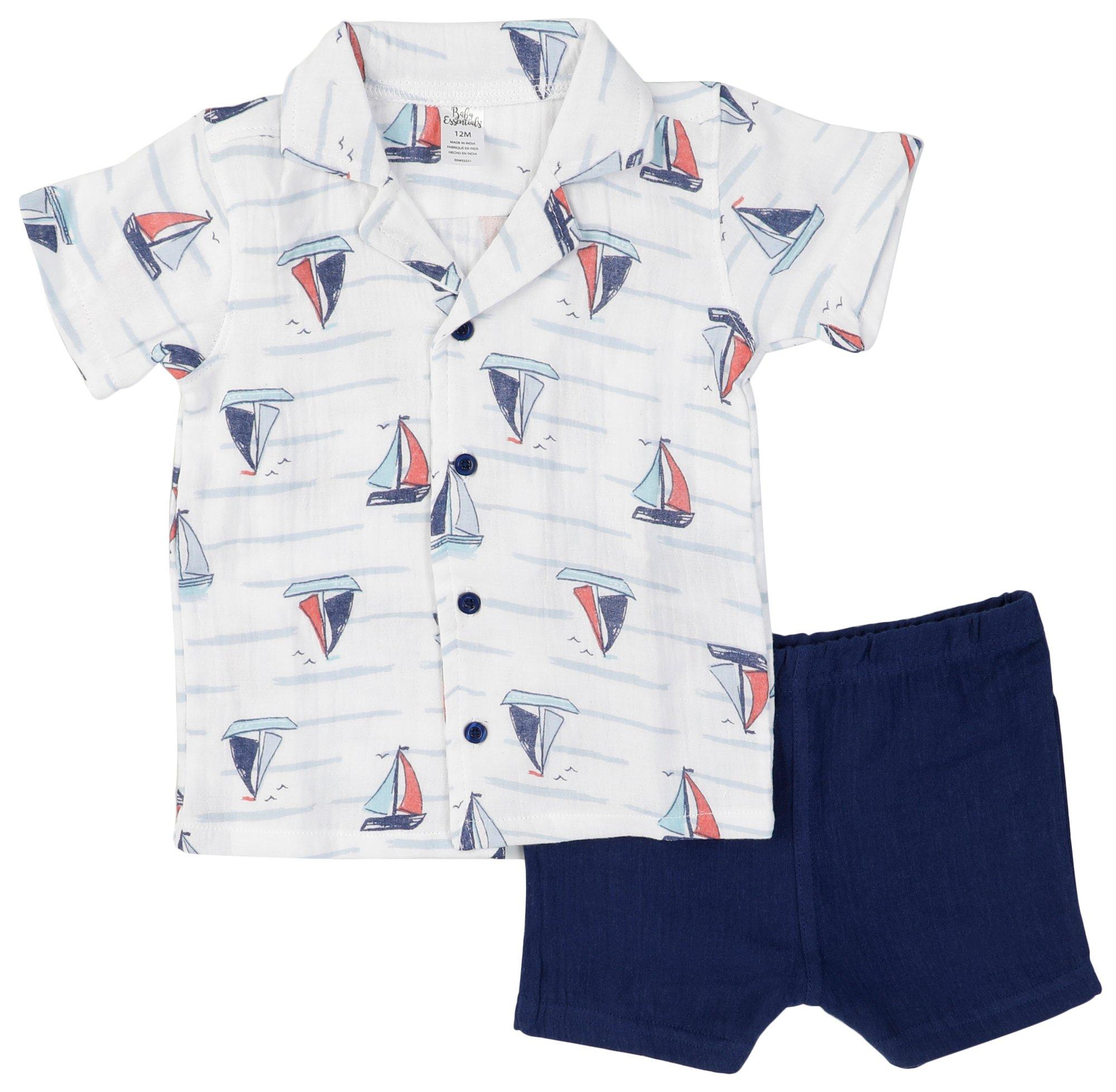 Baby Essentials Baby Boys 2 Pc Shorts Set